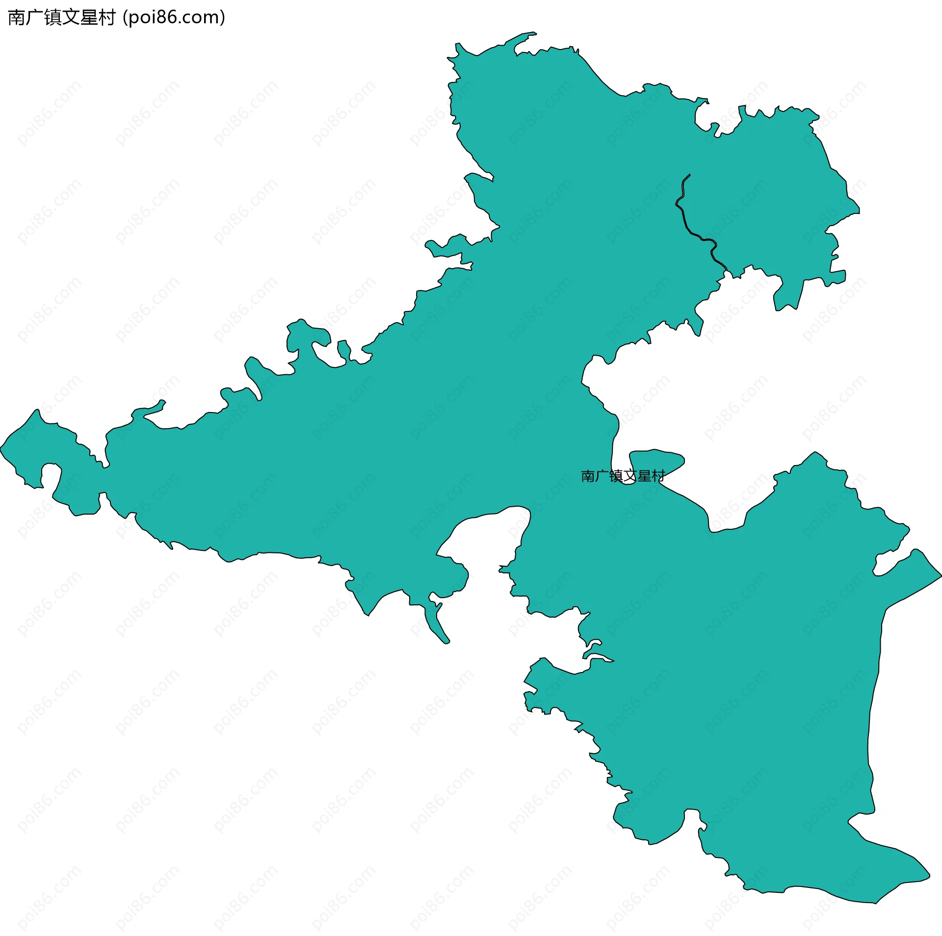 南广镇文星村边界地图