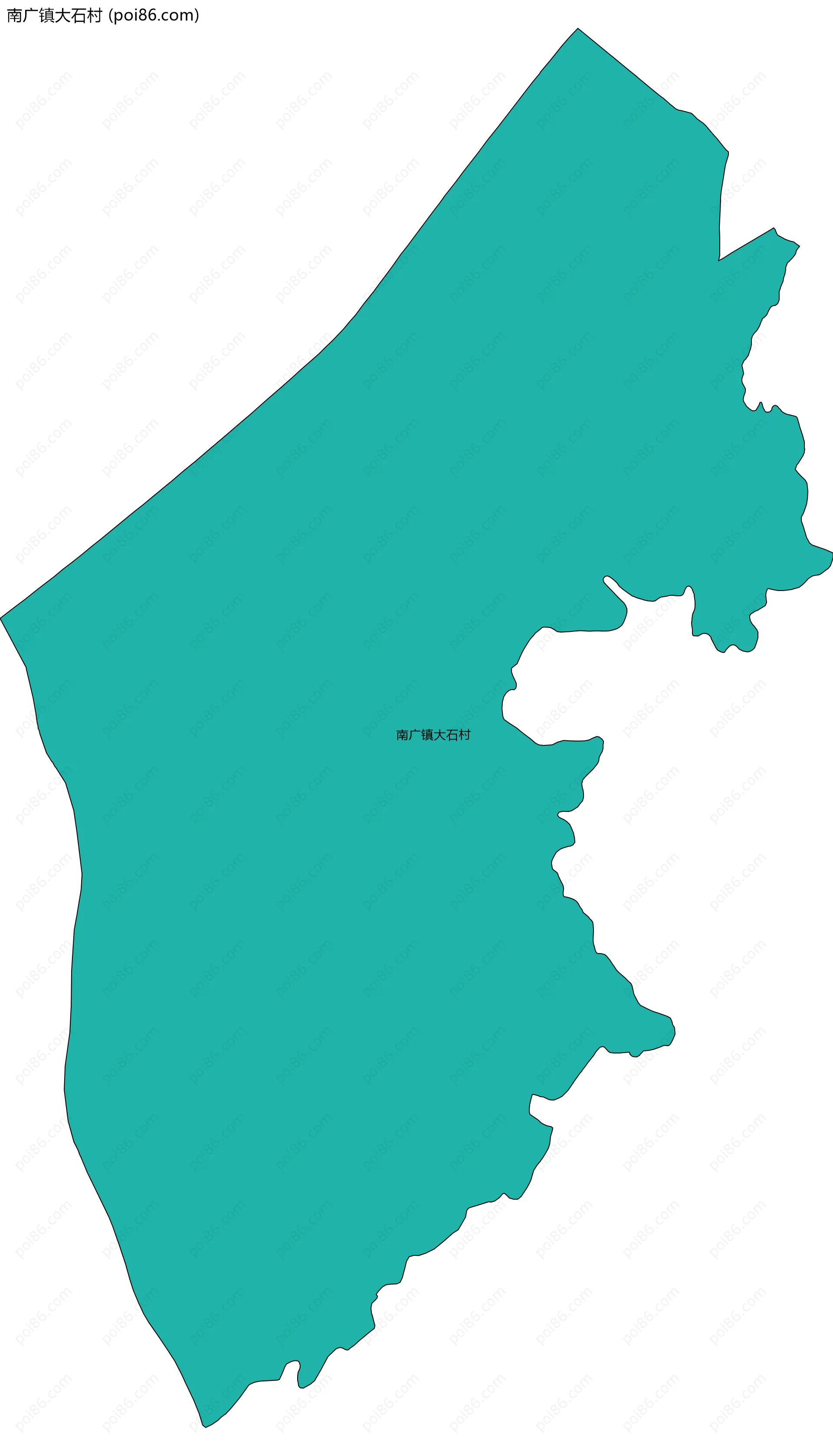 南广镇大石村边界地图