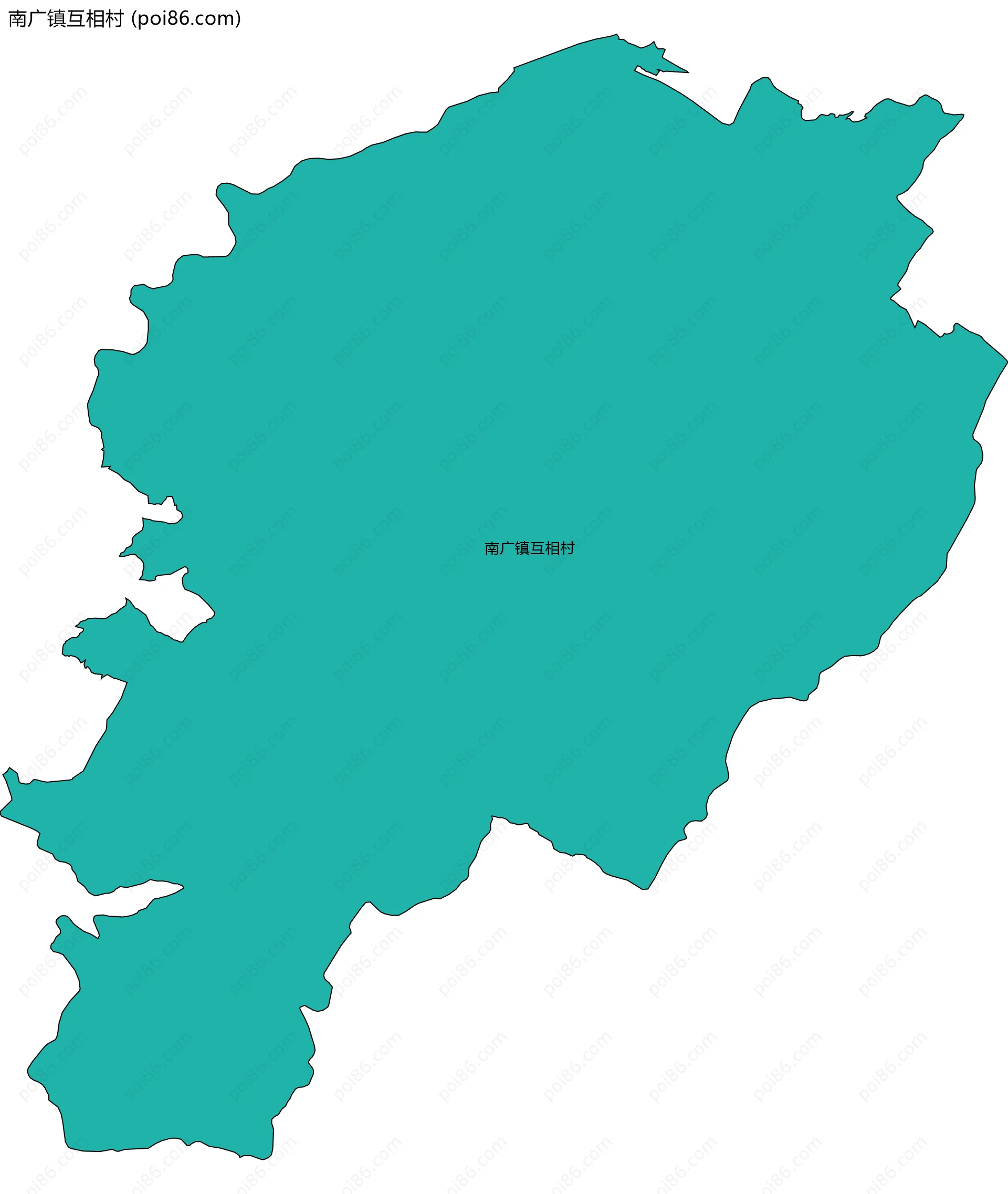 南广镇互相村边界地图