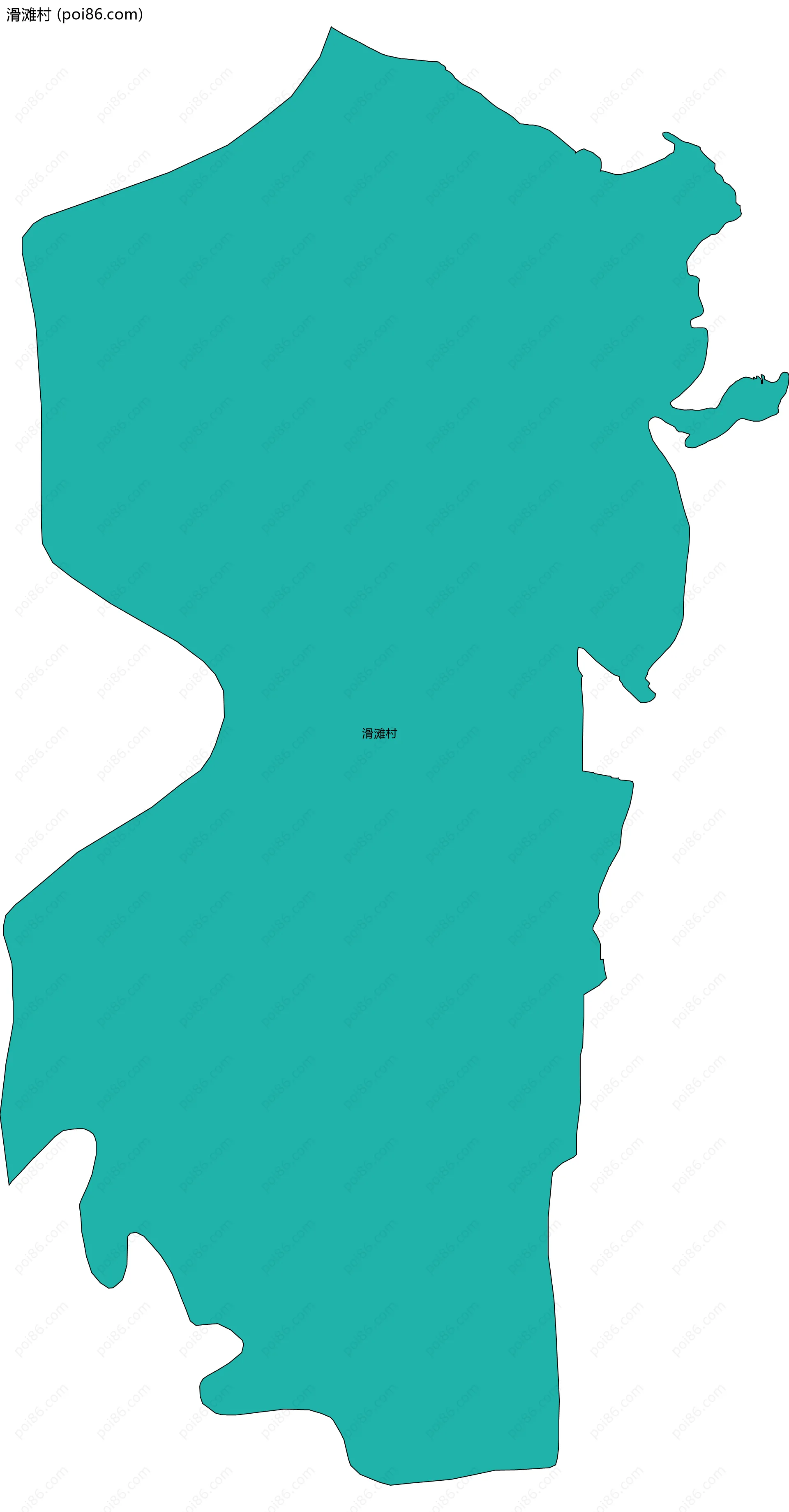 滑滩村边界地图