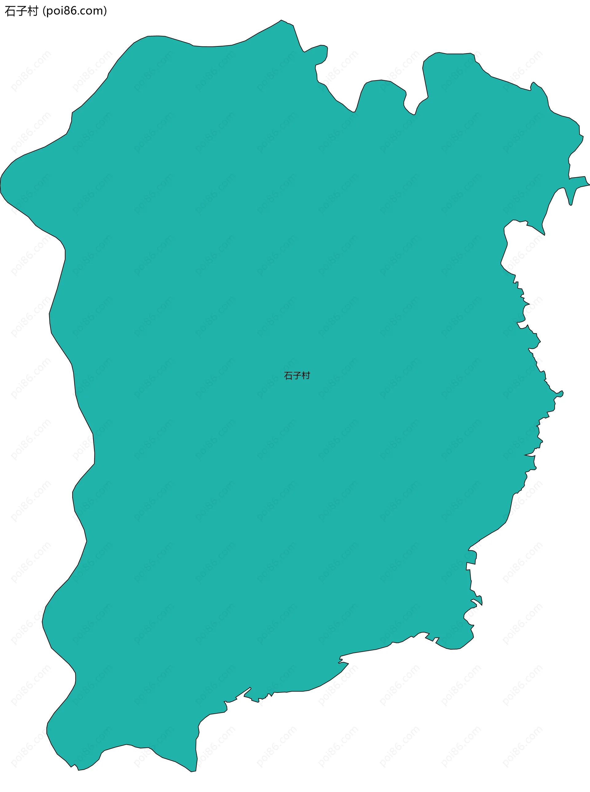 石子村边界地图