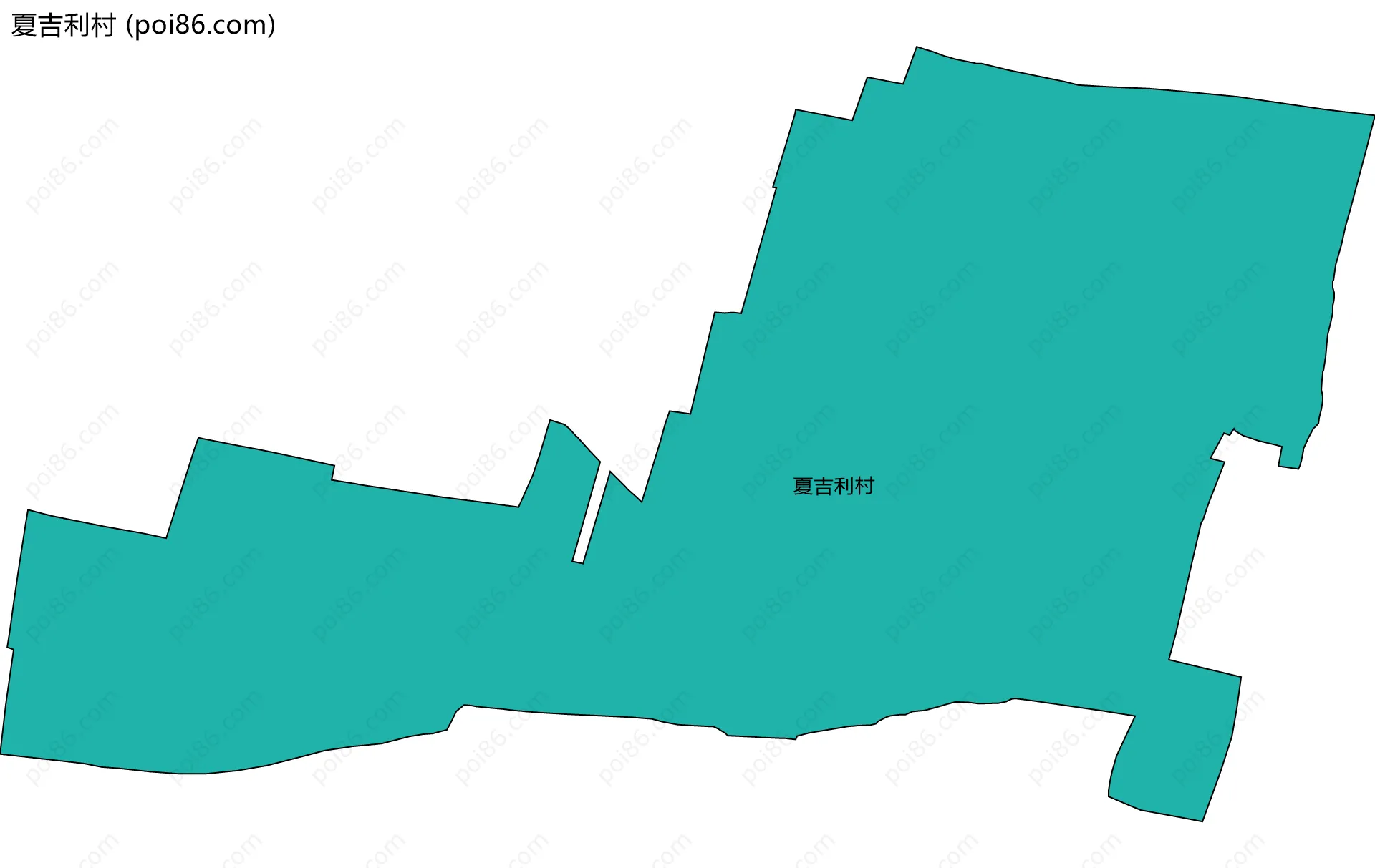 夏吉利村边界地图