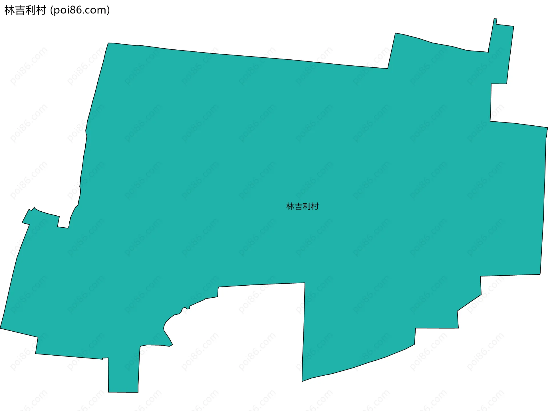 林吉利村边界地图