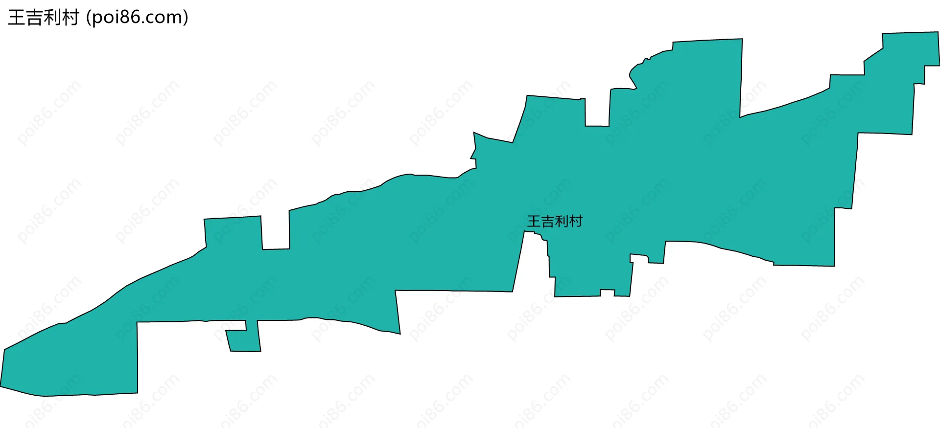 王吉利村边界地图