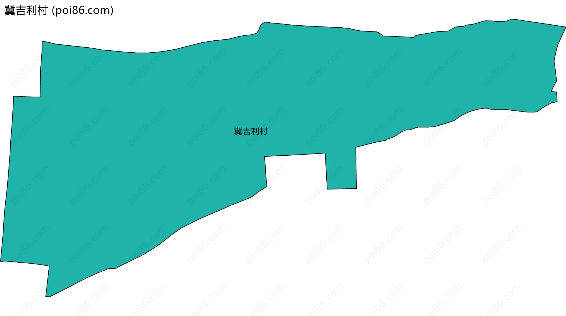 冀吉利村边界地图