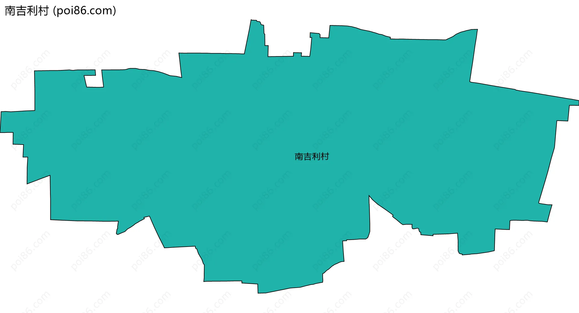 南吉利村边界地图