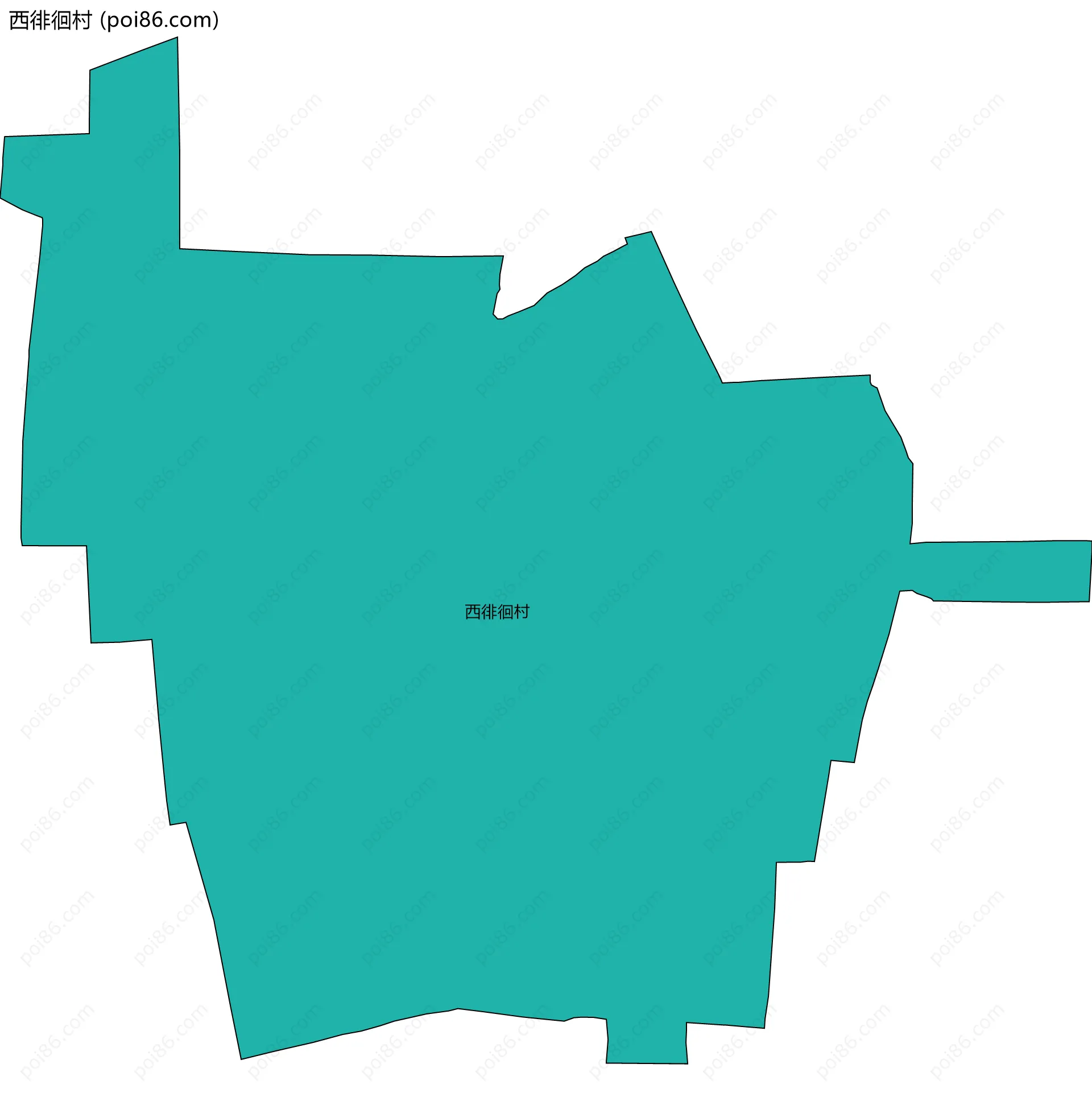 西徘徊村边界地图