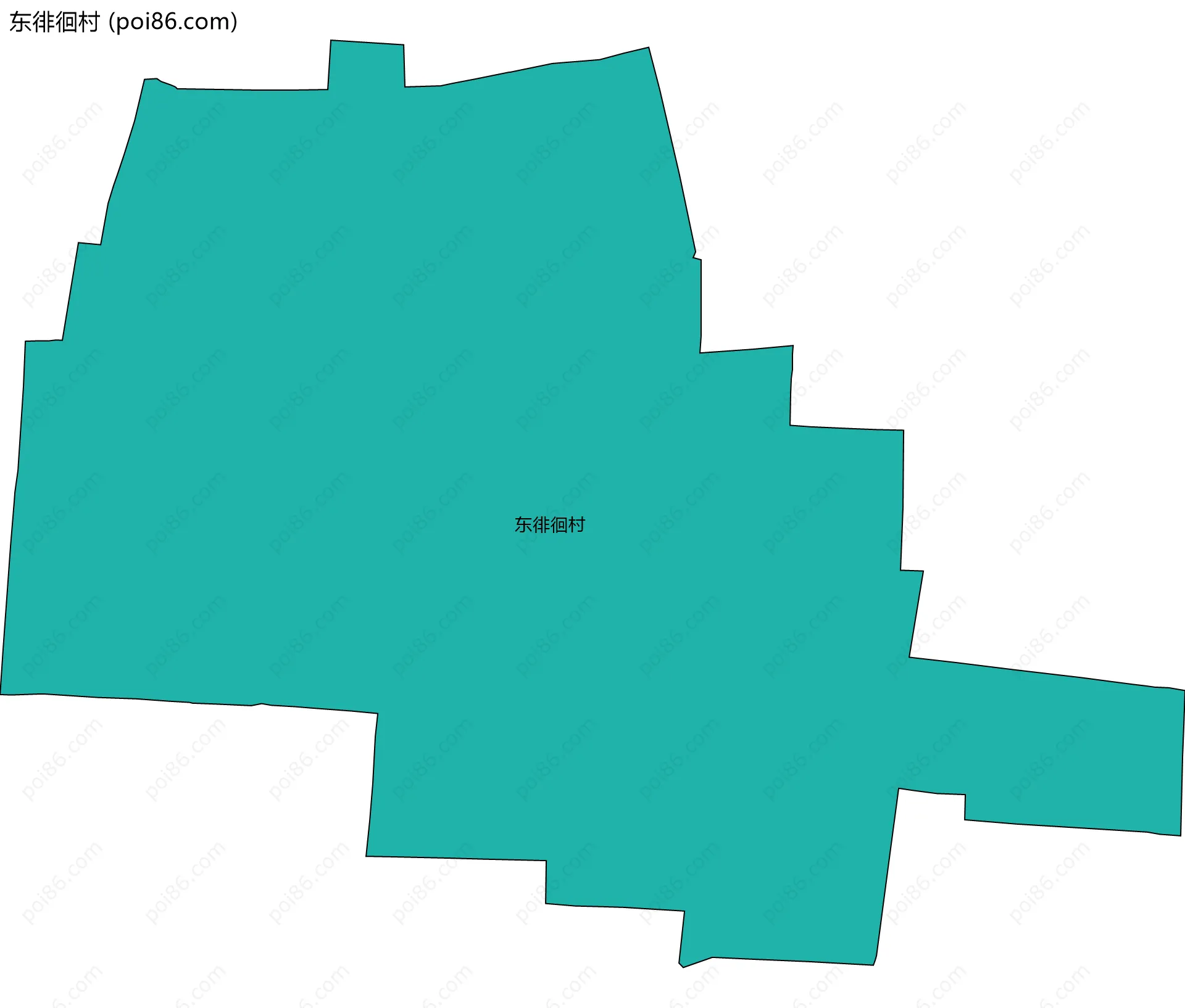 东徘徊村边界地图