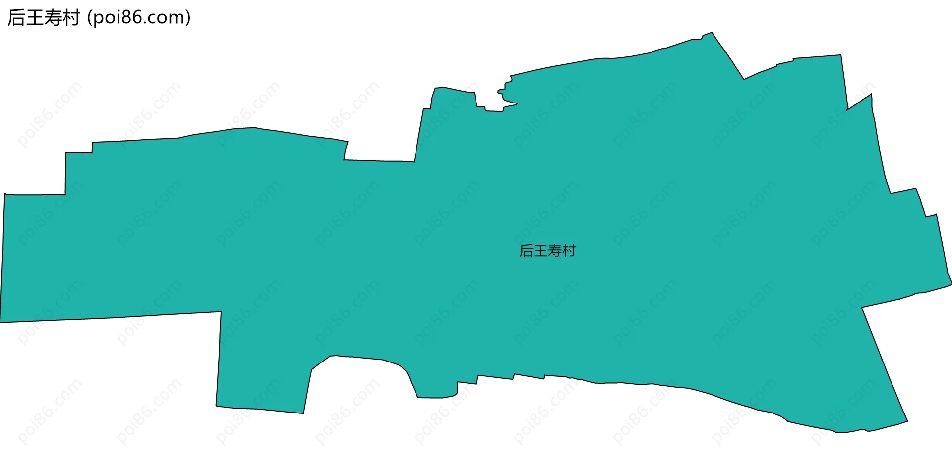 后王寿村边界地图