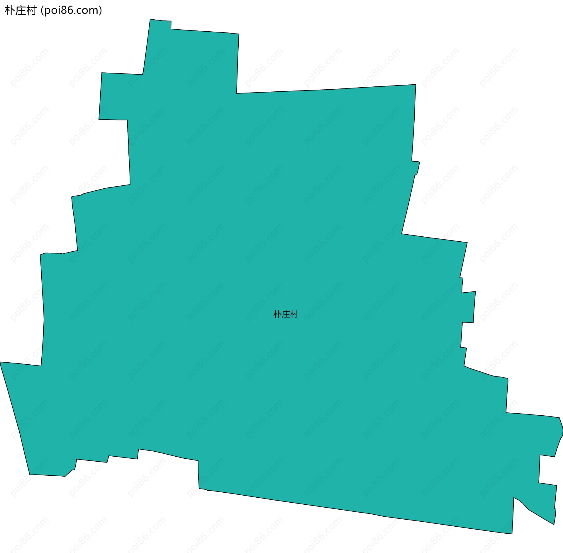 朴庄村边界地图