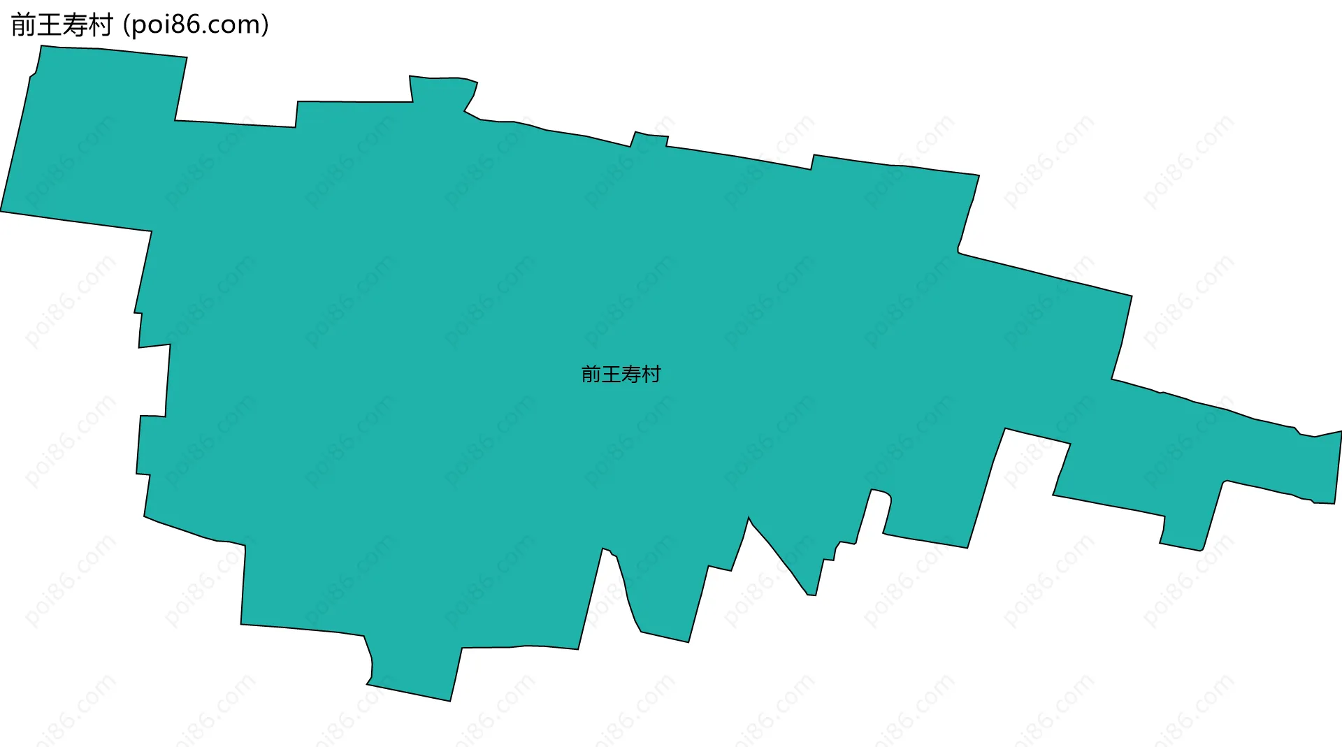 前王寿村边界地图