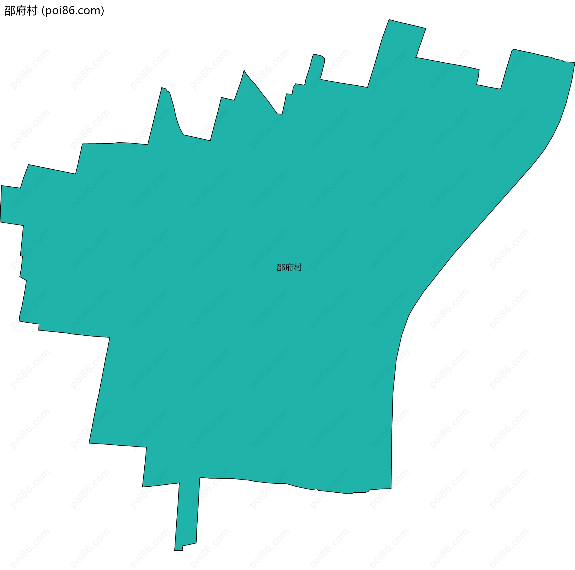 邵府村边界地图