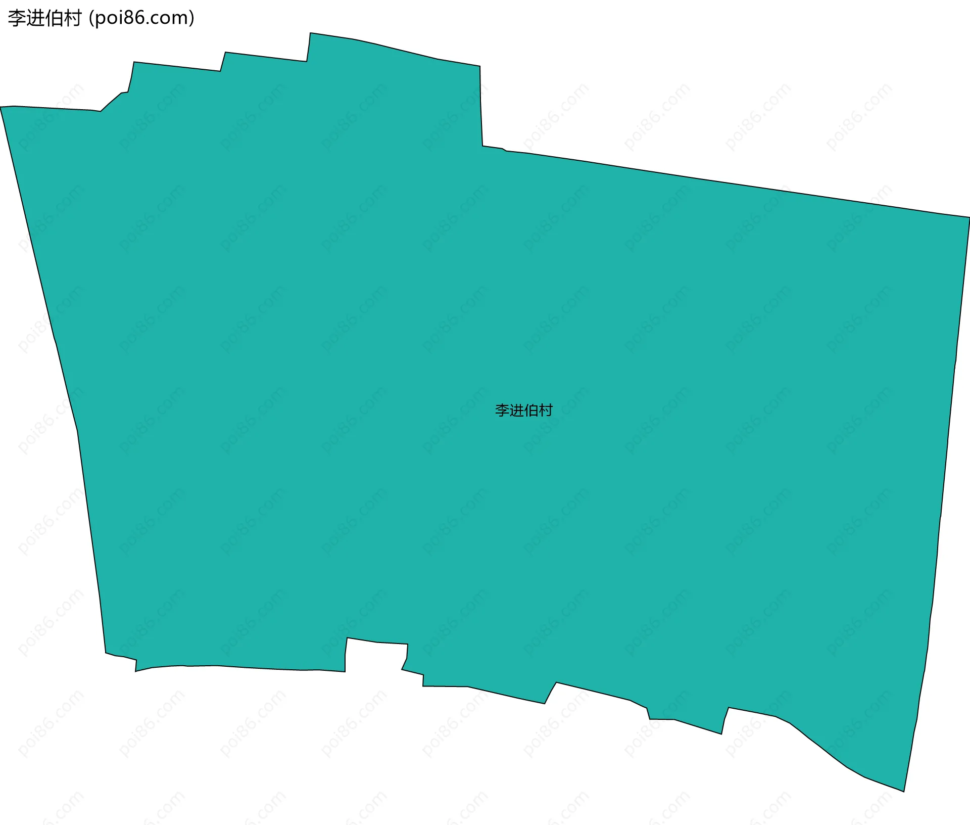 李进伯村边界地图