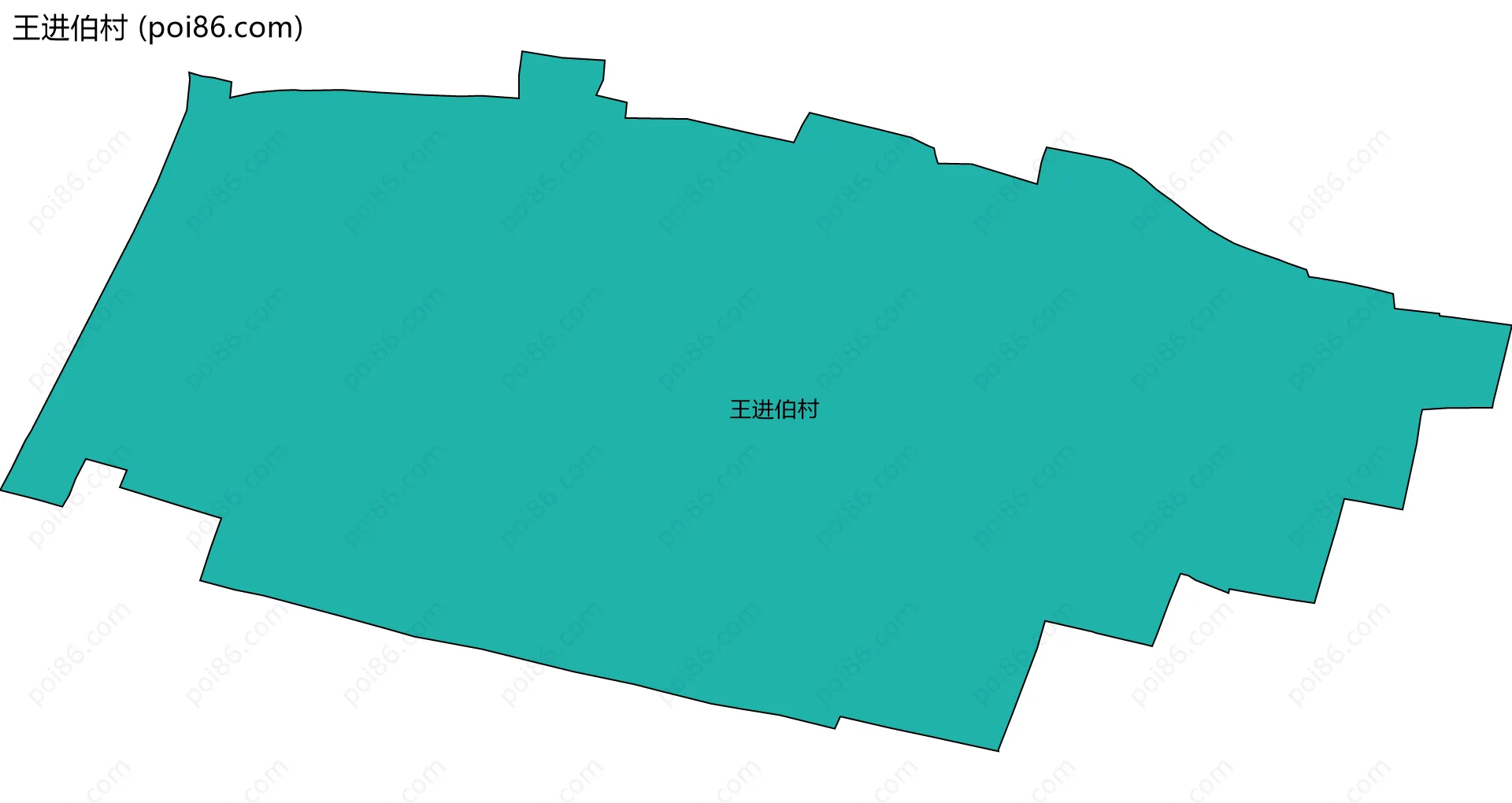 王进伯村边界地图