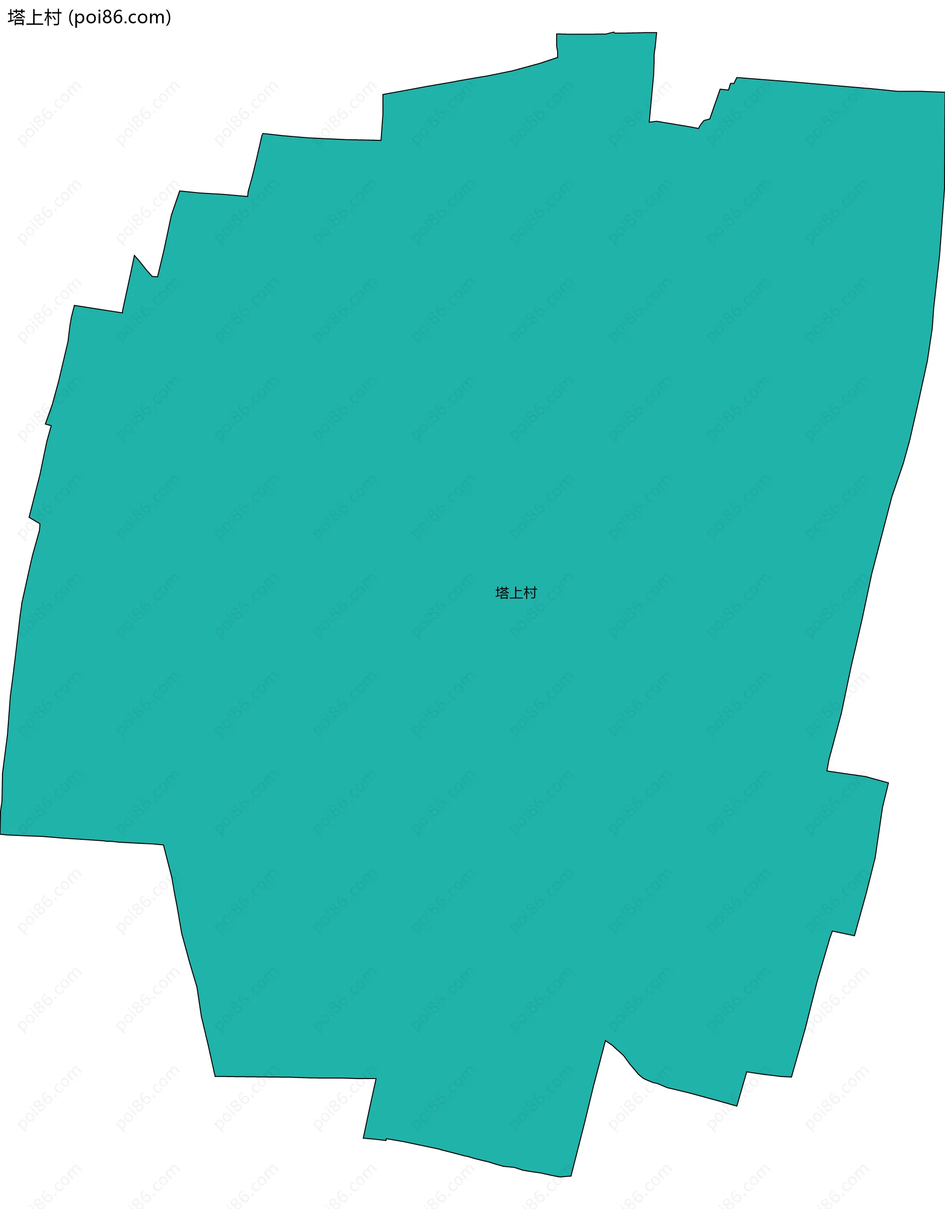 塔上村边界地图