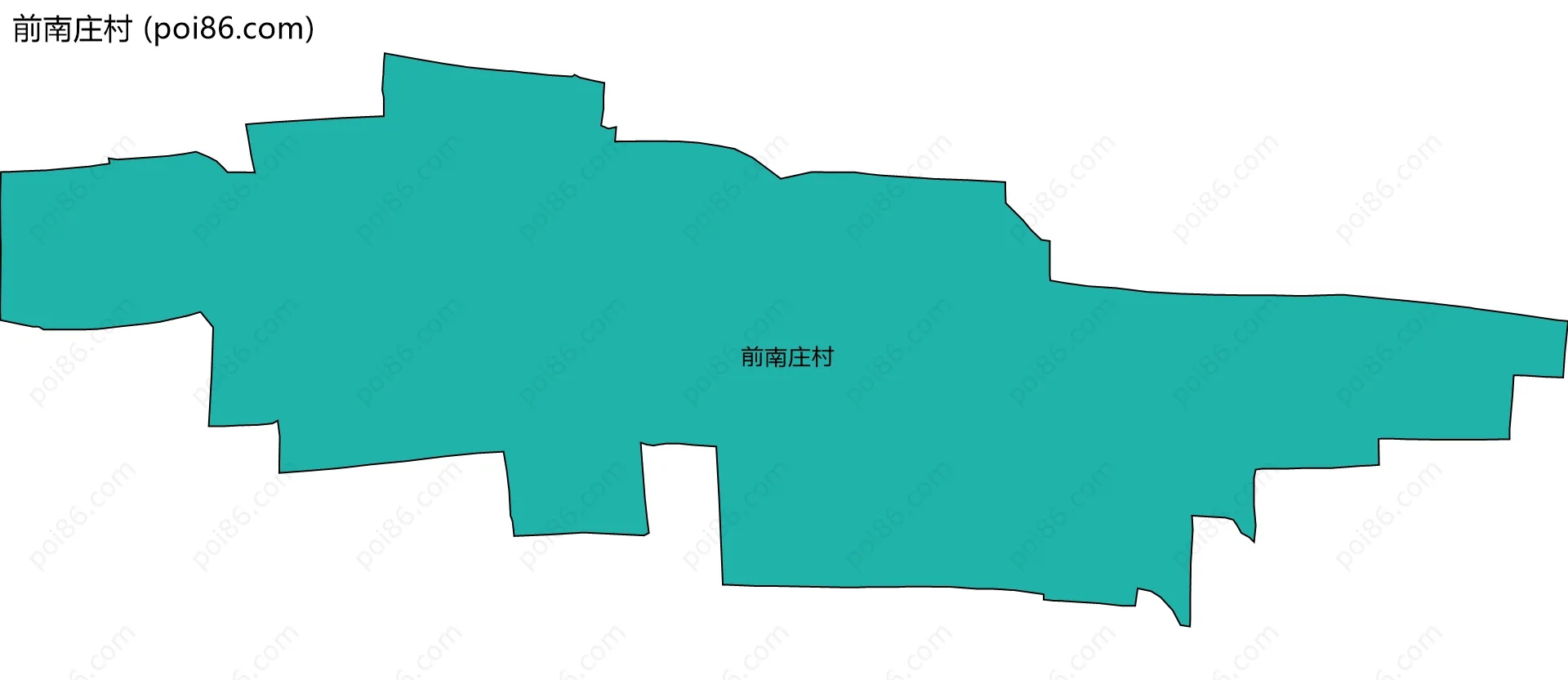 前南庄村边界地图