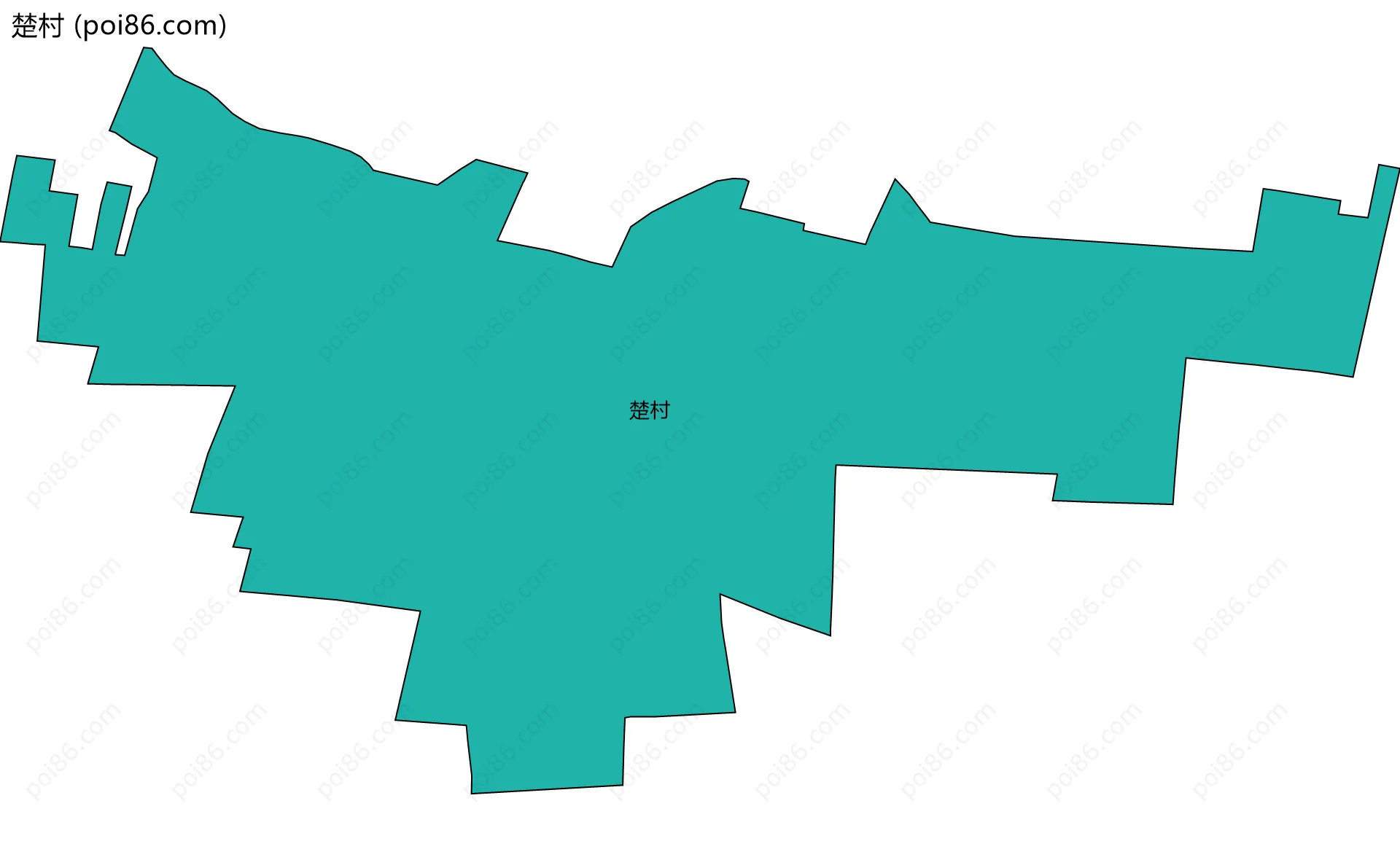 楚村边界地图