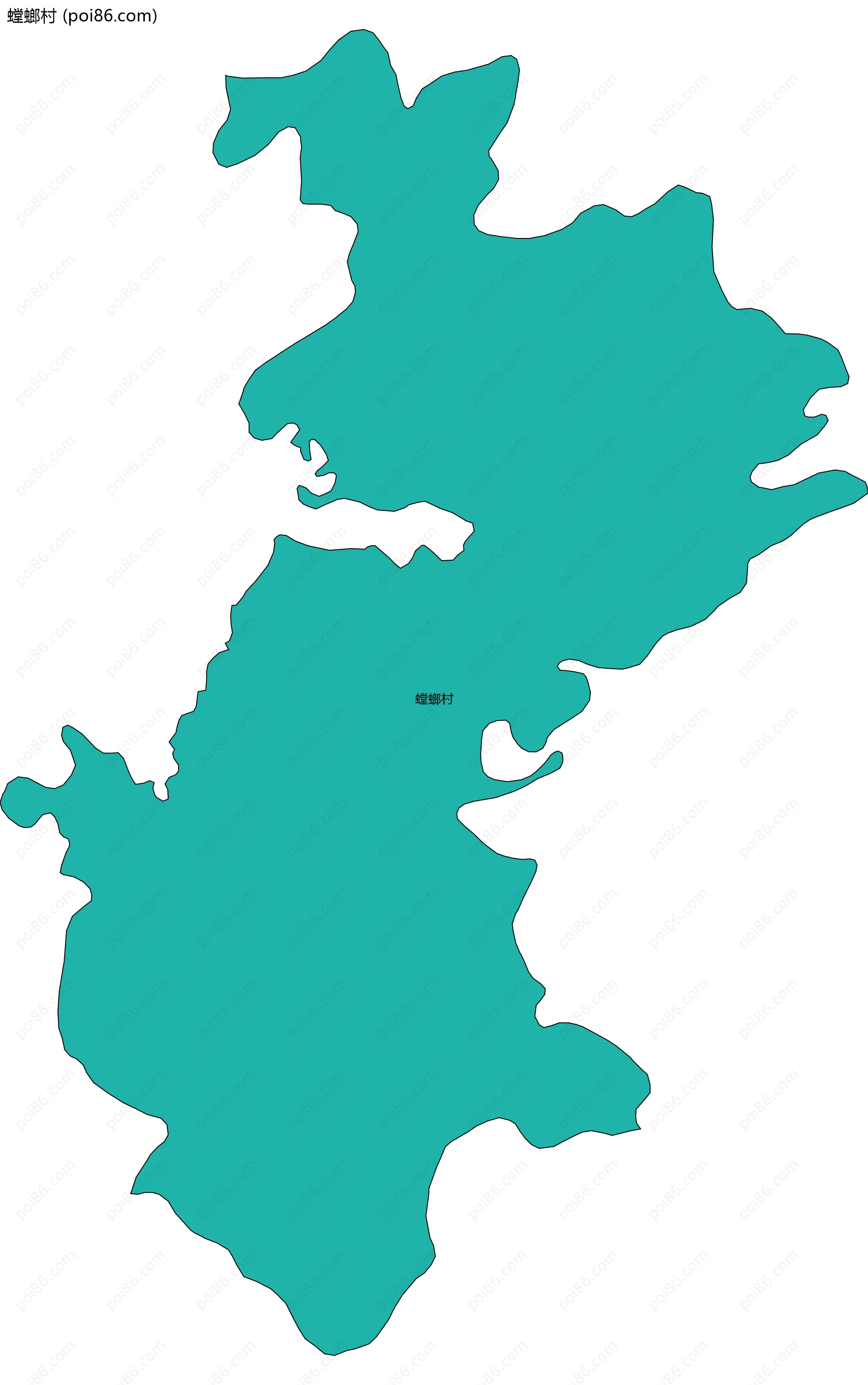 螳螂村边界地图