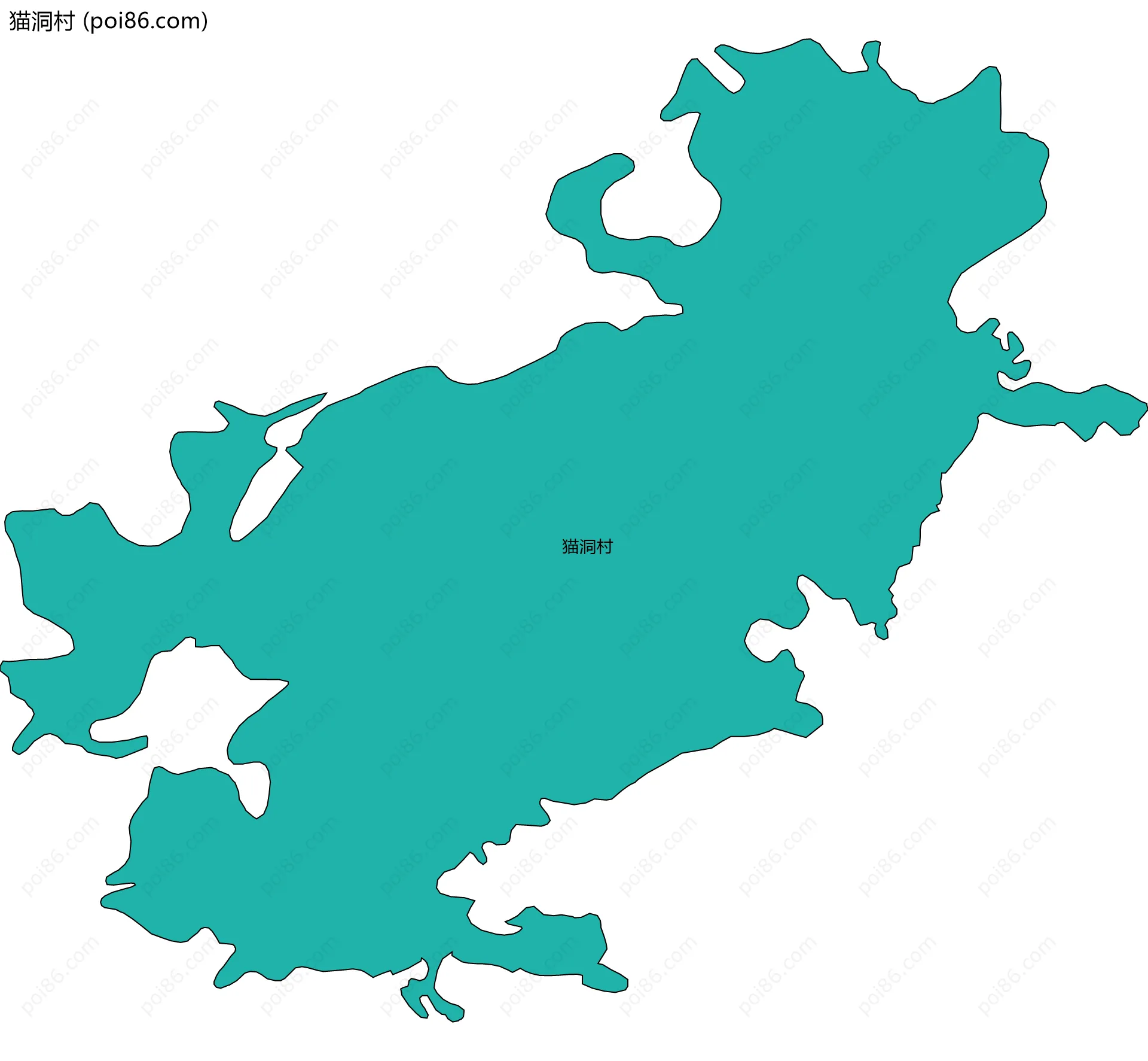 猫洞村边界地图