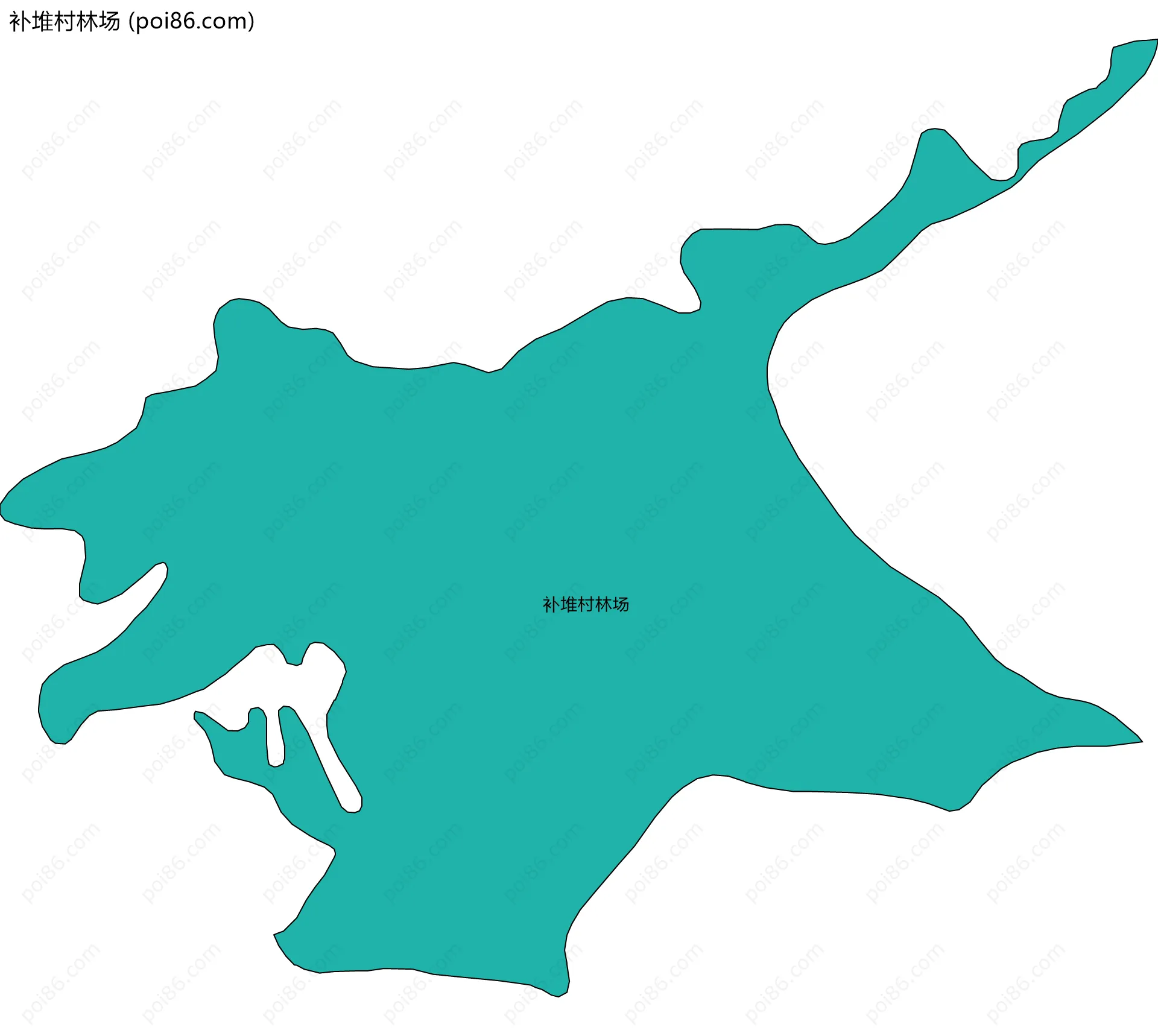 补堆村林场边界地图