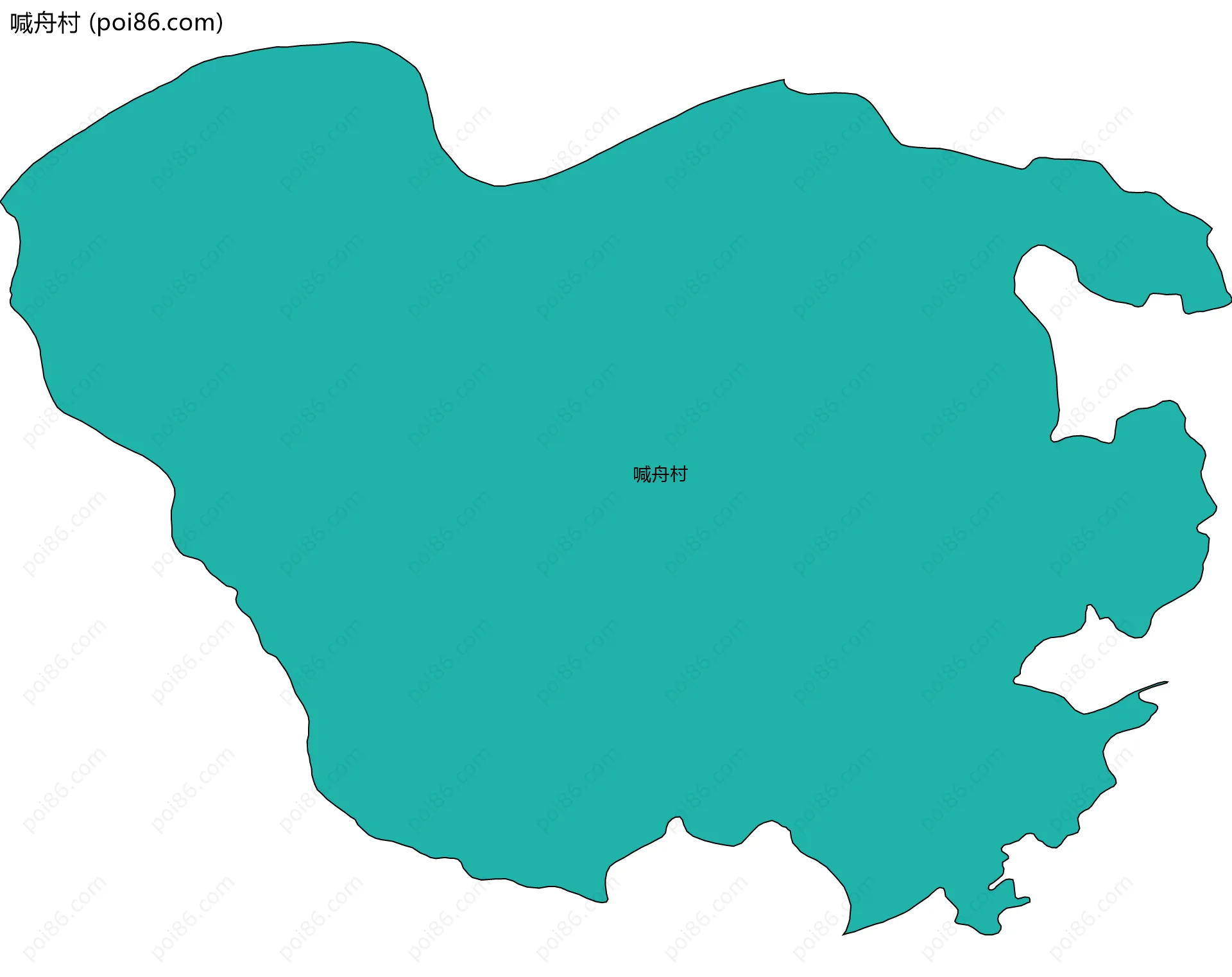 喊舟村边界地图
