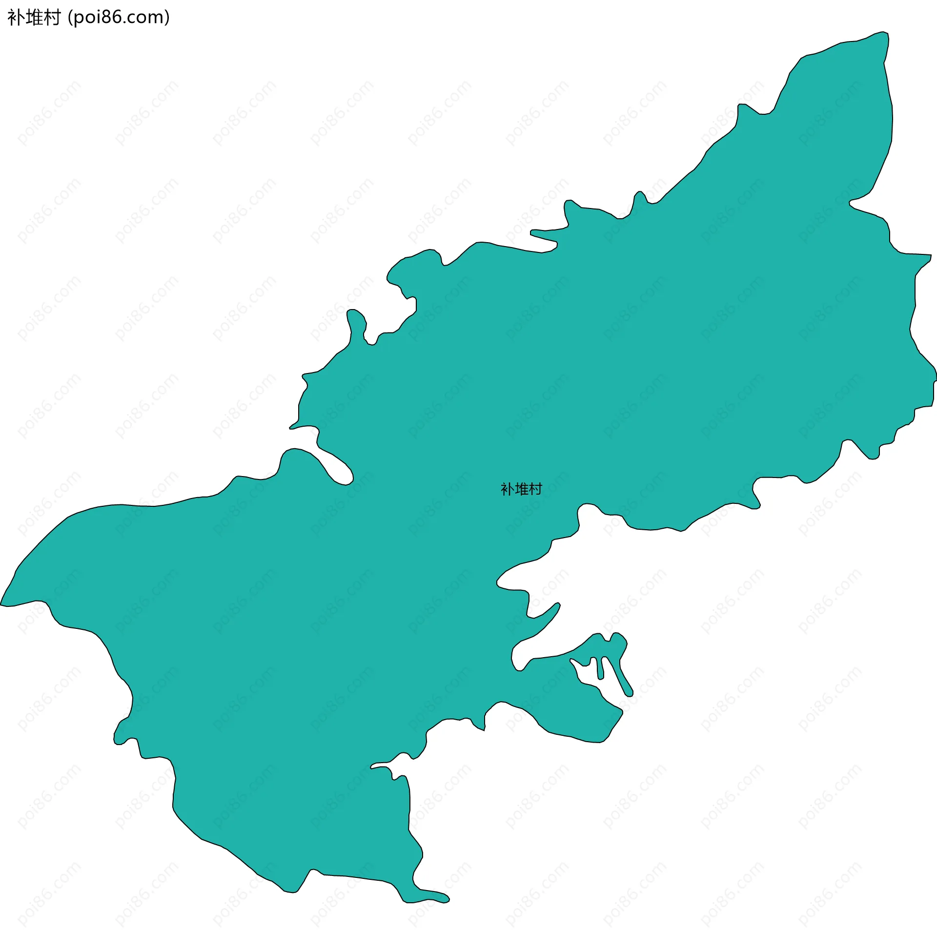 补堆村边界地图