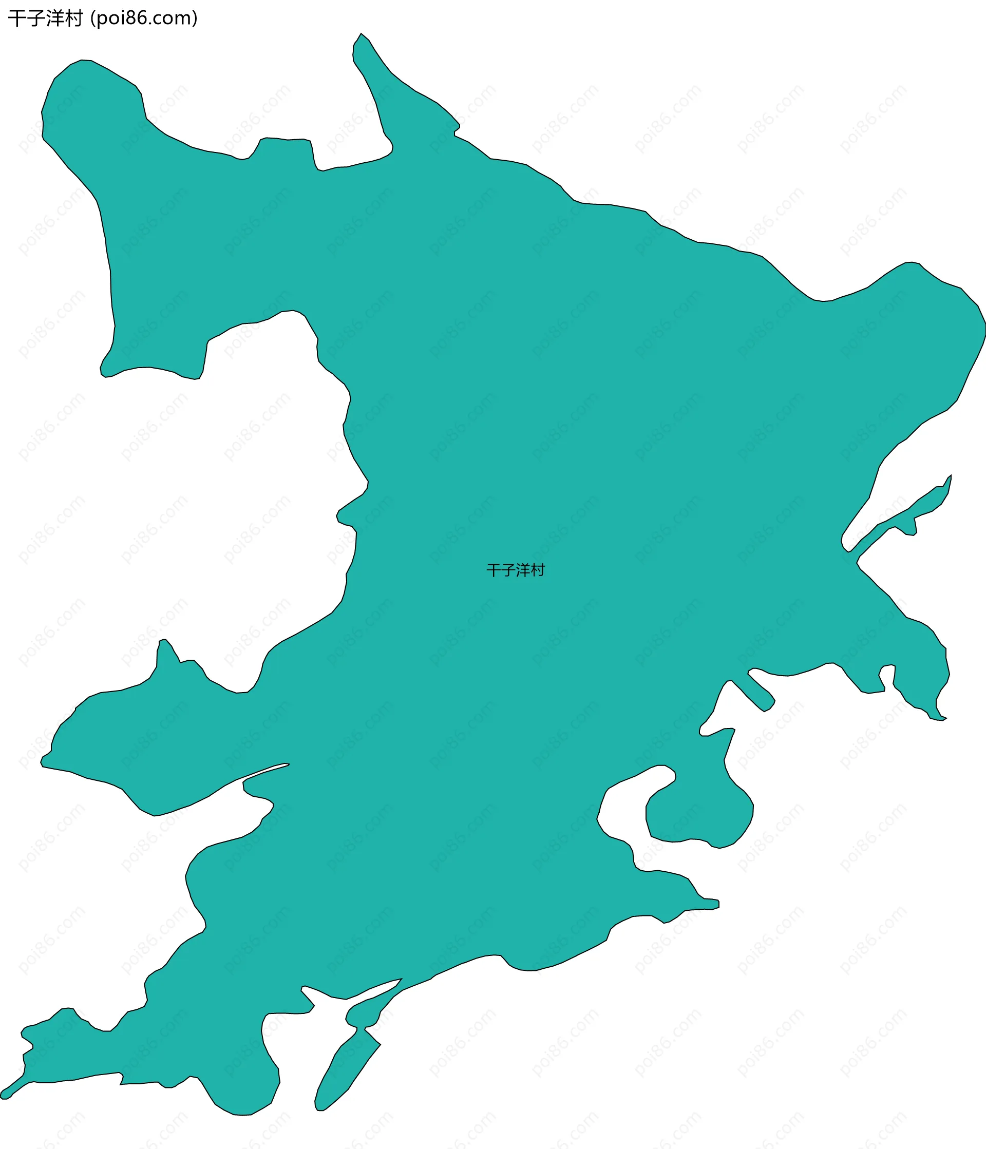 干子洋村边界地图