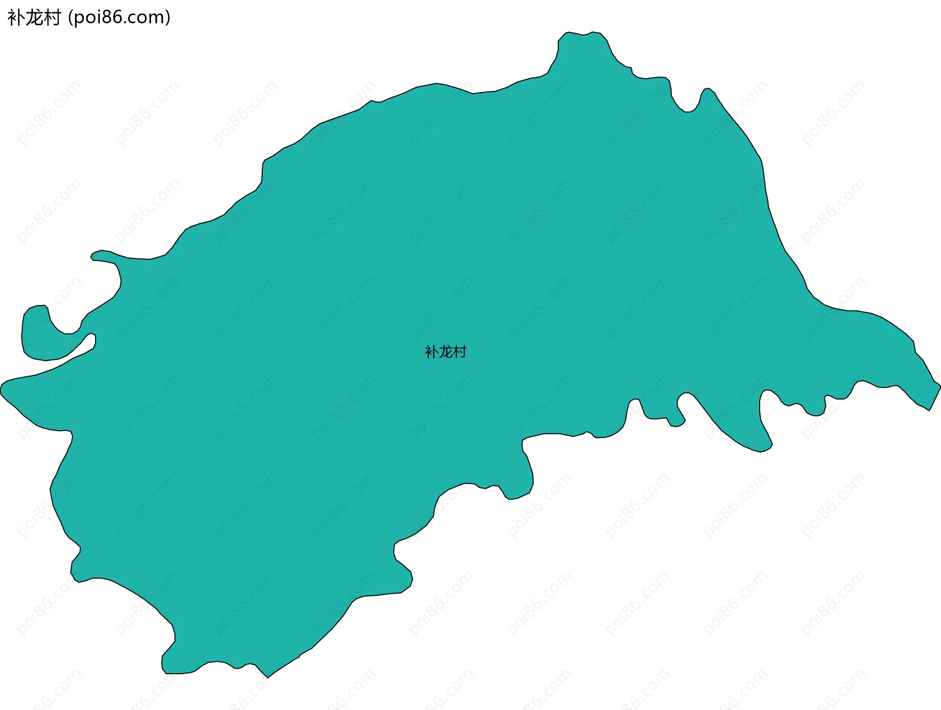 补龙村边界地图