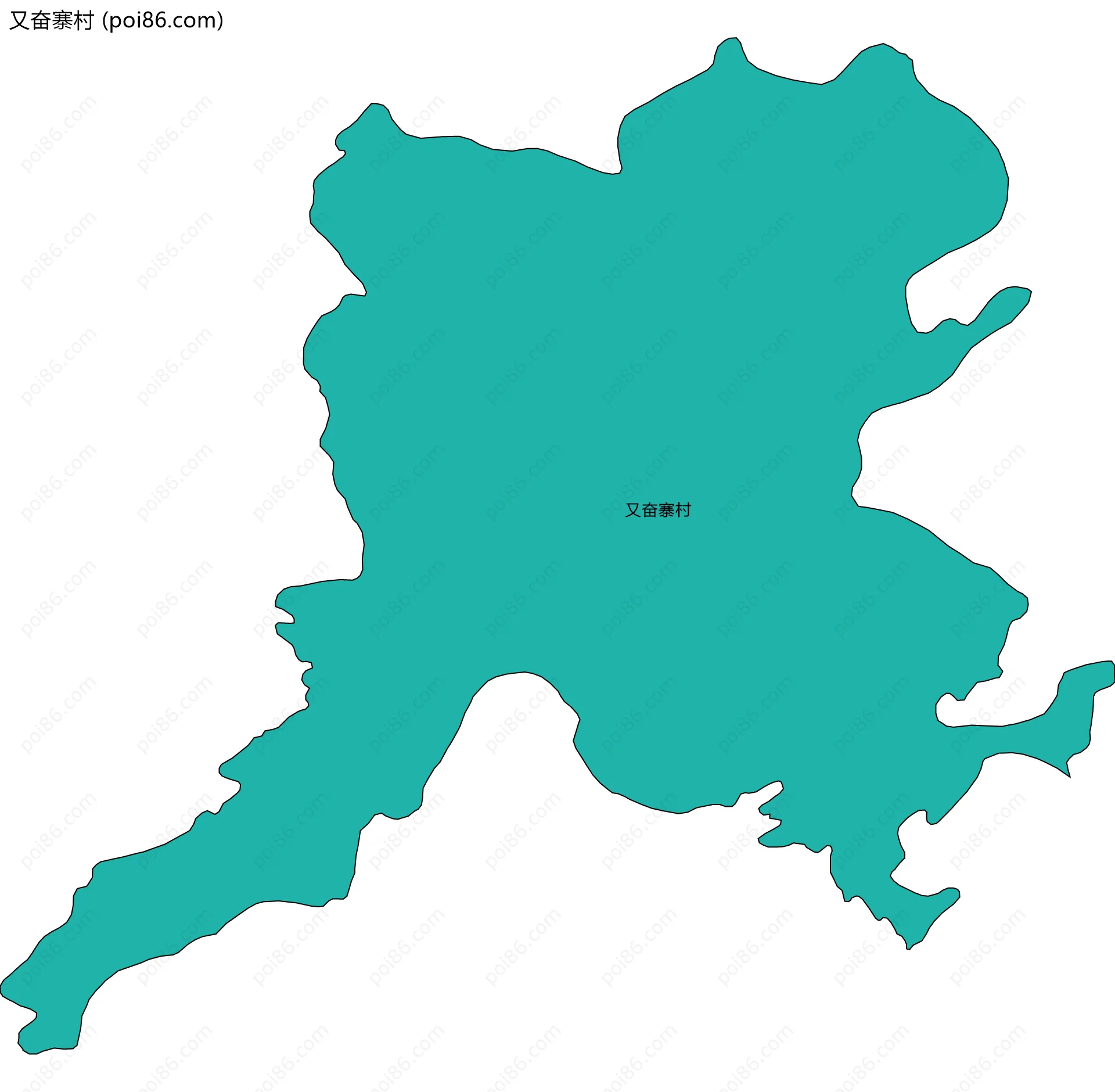 又奋寨村边界地图