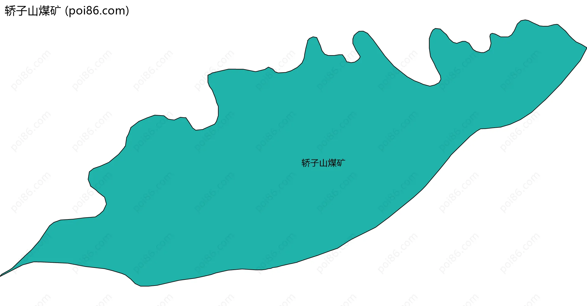 轿子山煤矿边界地图