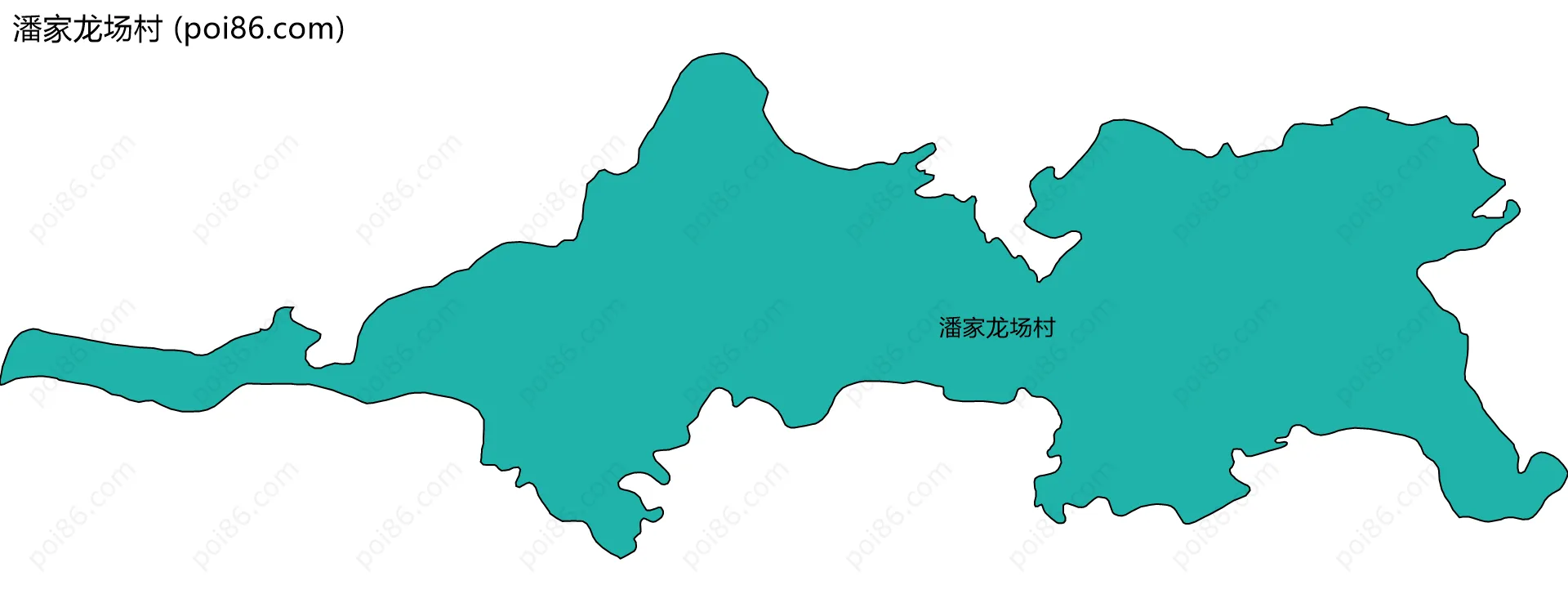 潘家龙场村边界地图