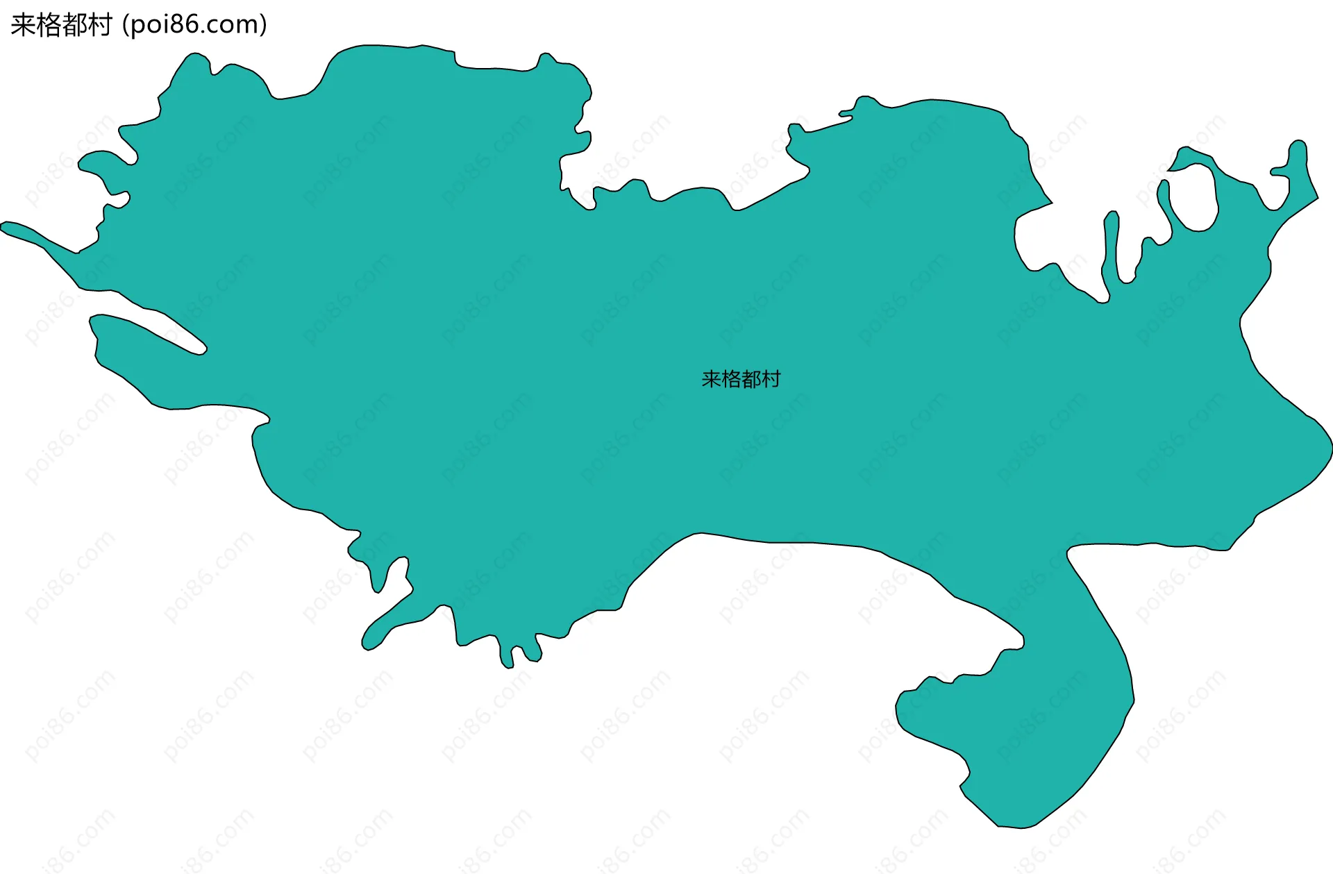 来格都村边界地图