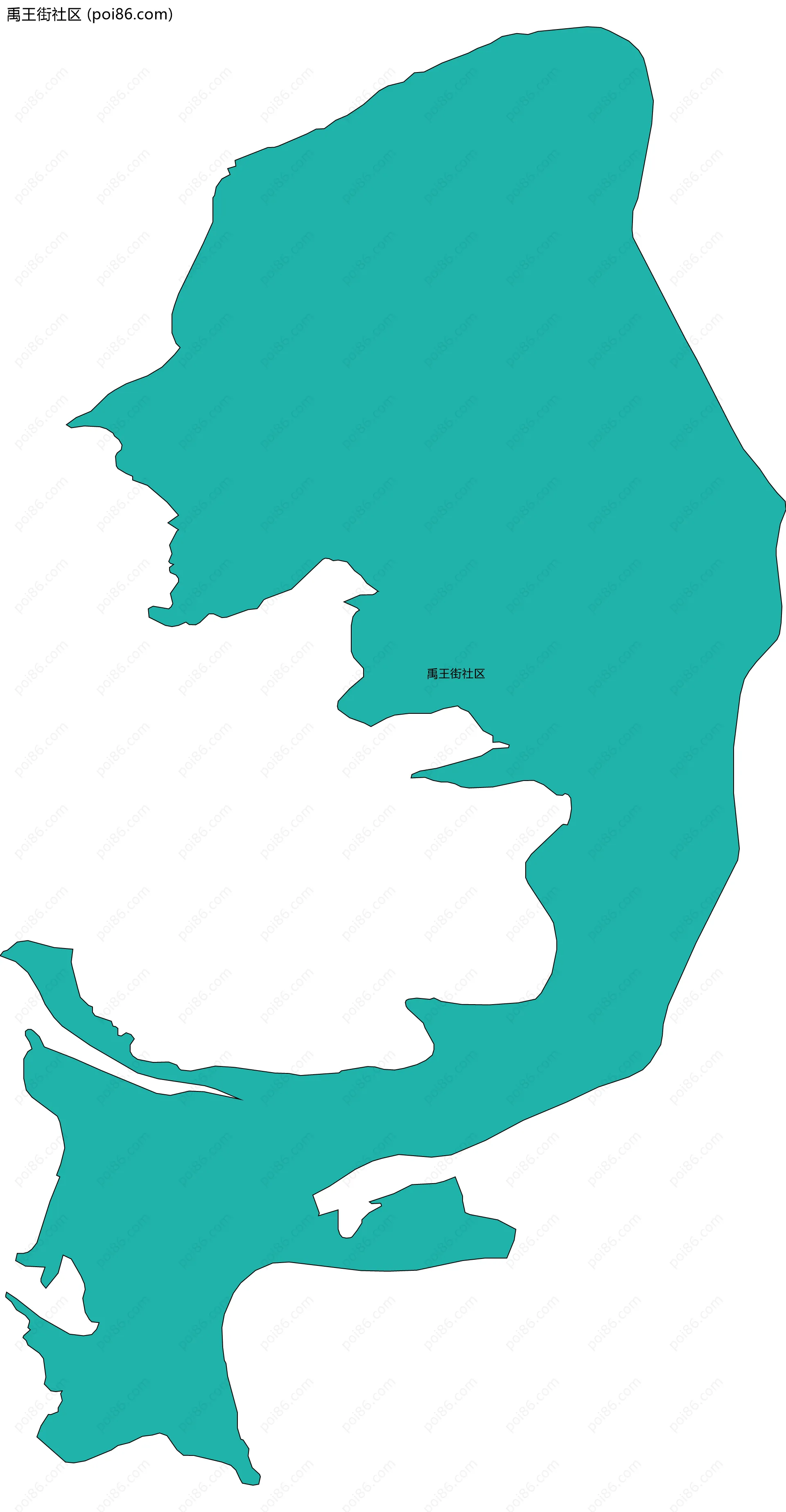 禹王街社区边界地图