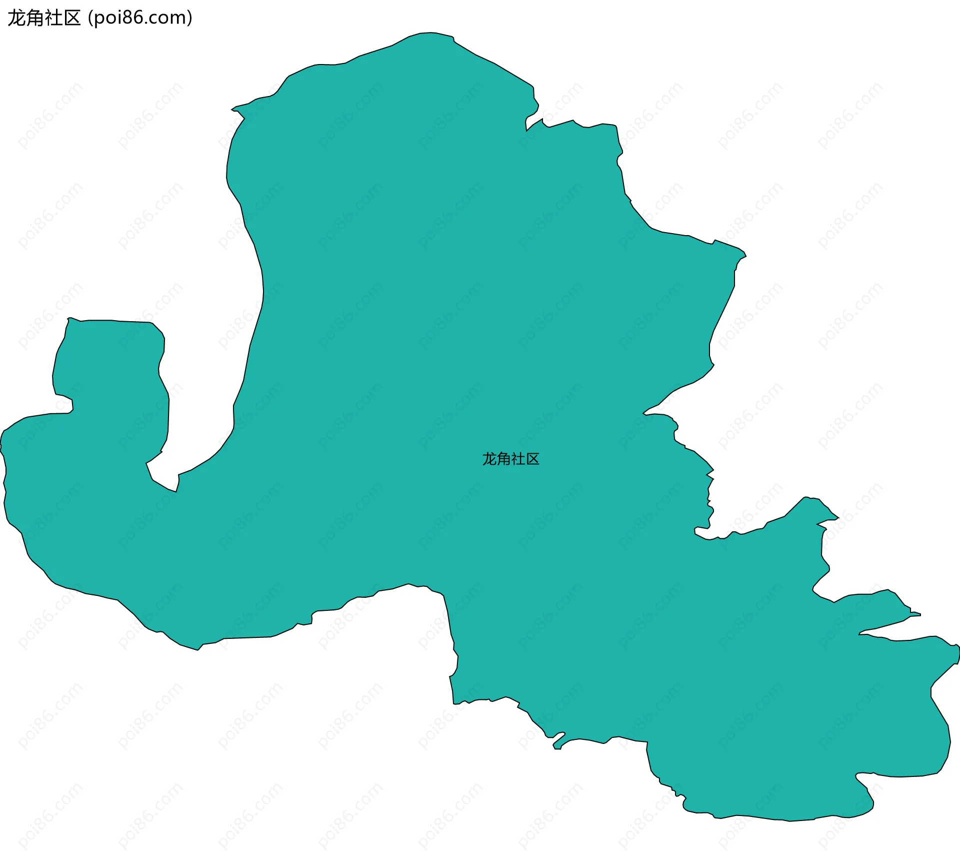 龙角社区边界地图