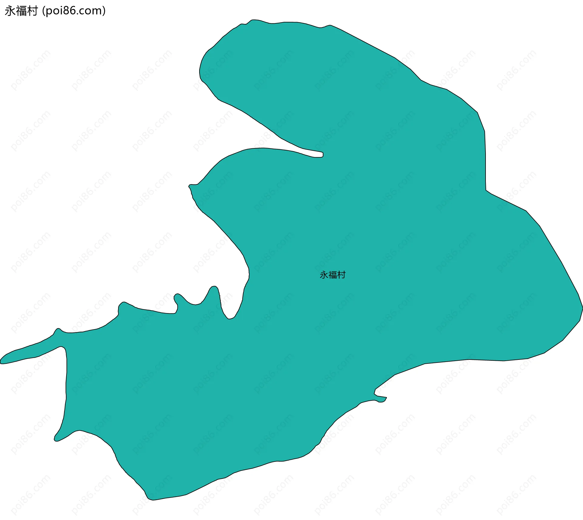 永福村边界地图