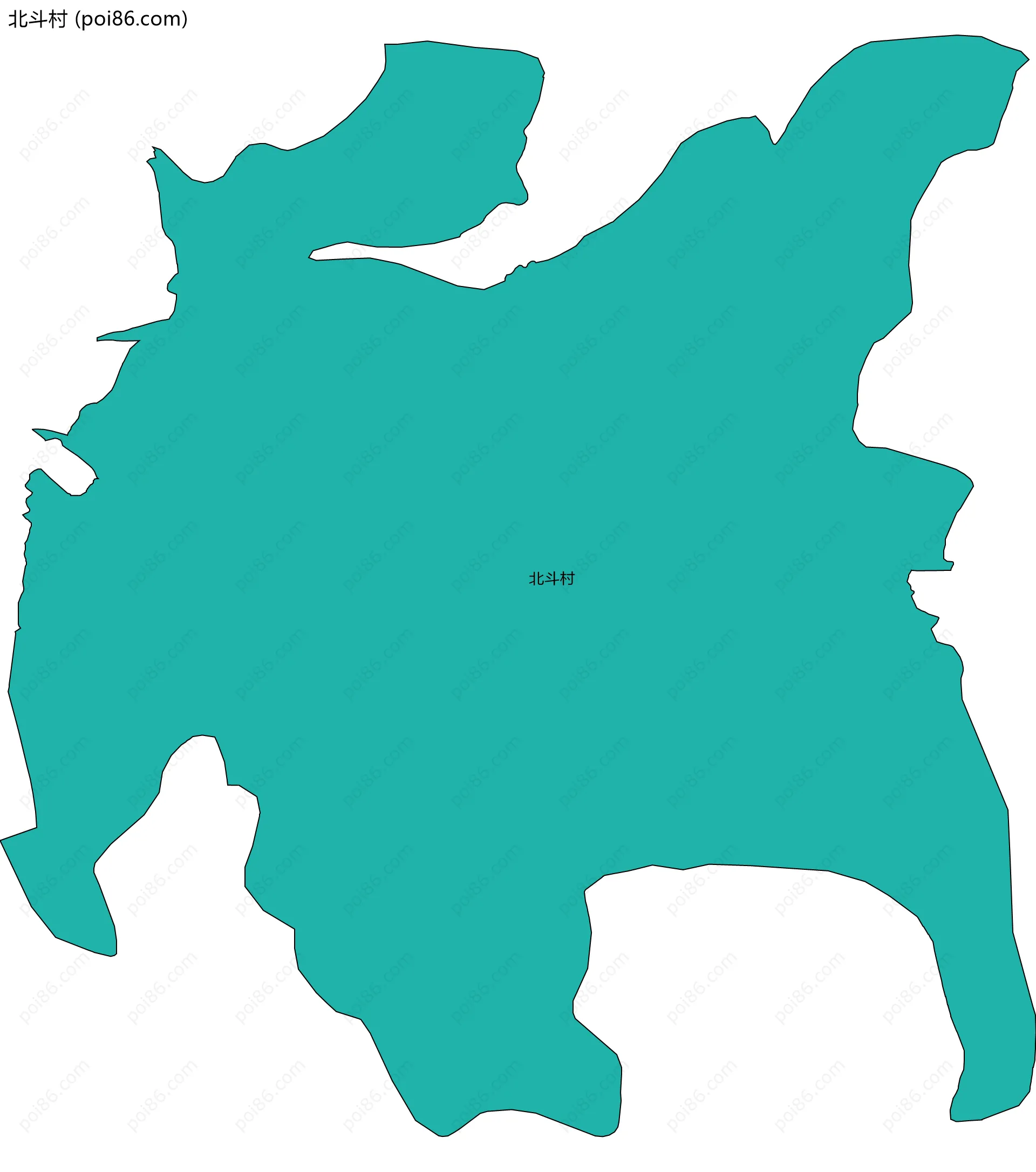 北斗村边界地图