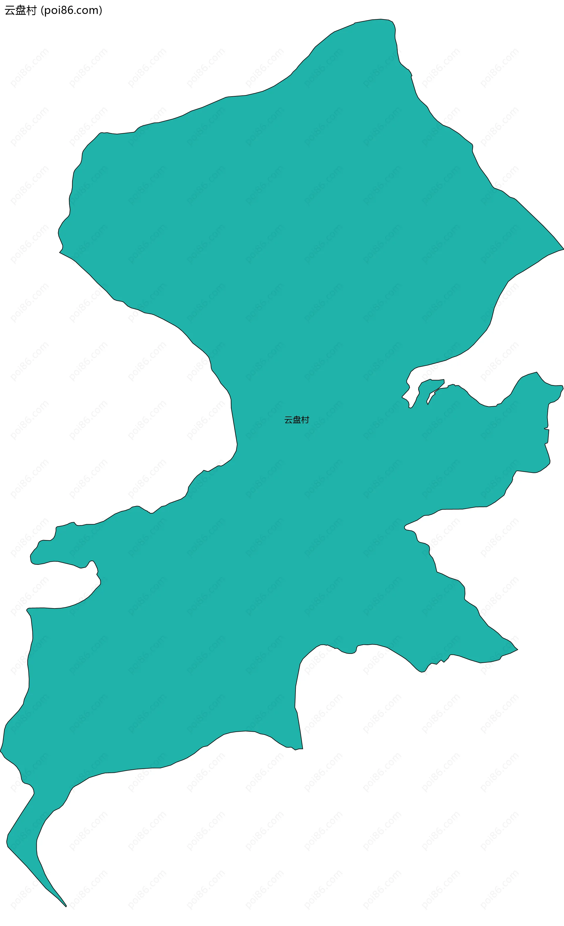 云盘村边界地图