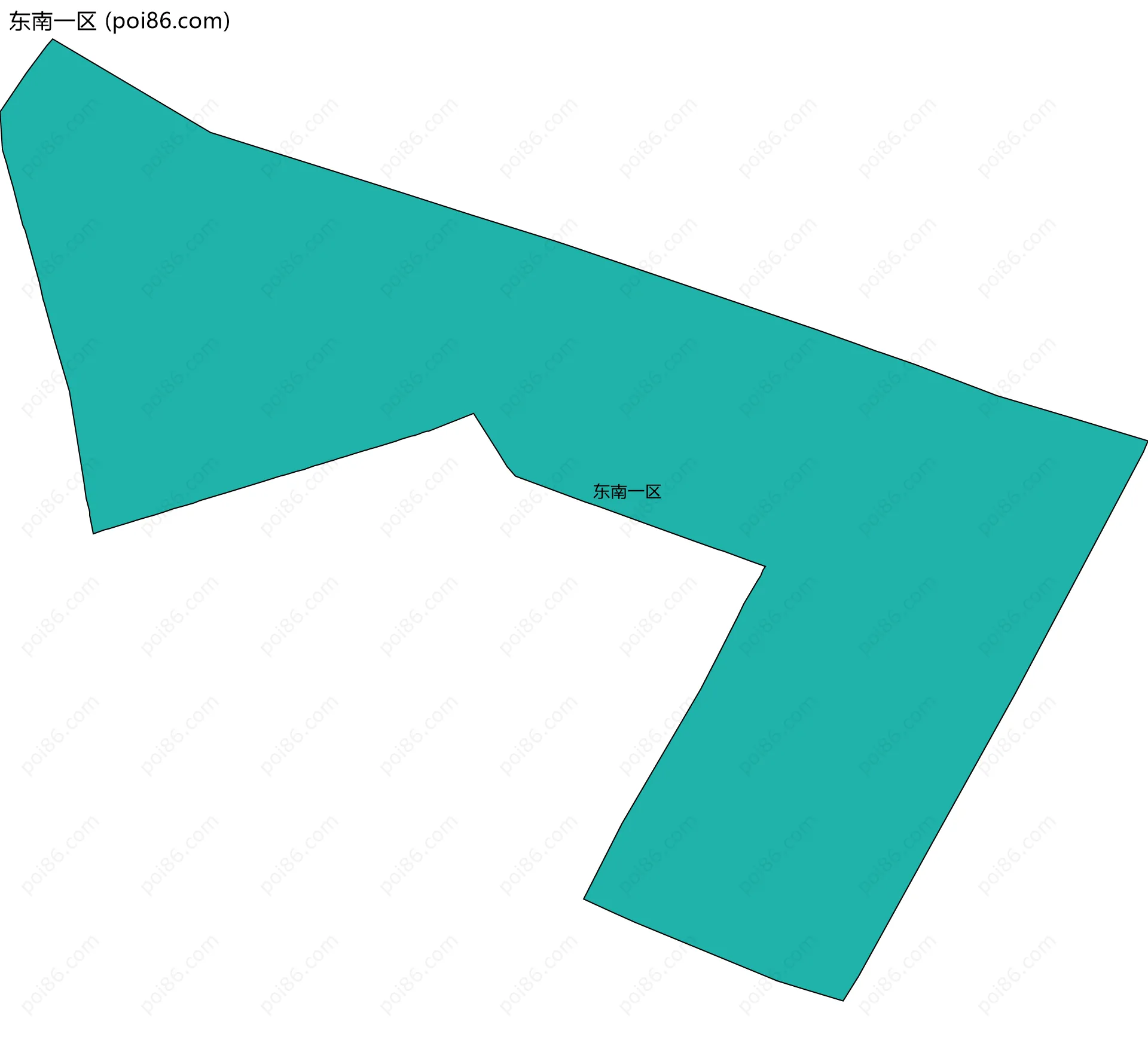 东南一区边界地图