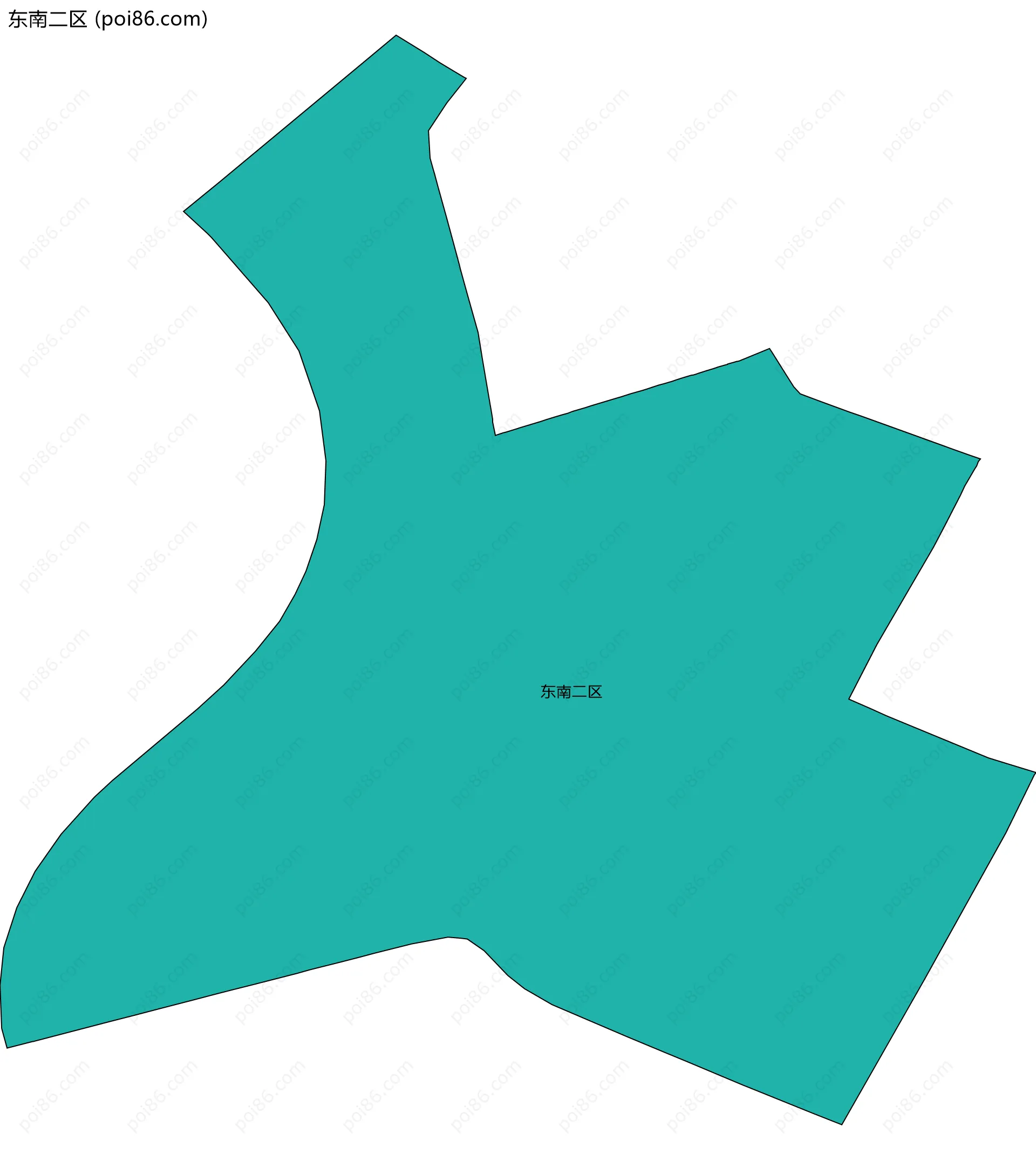 东南二区边界地图