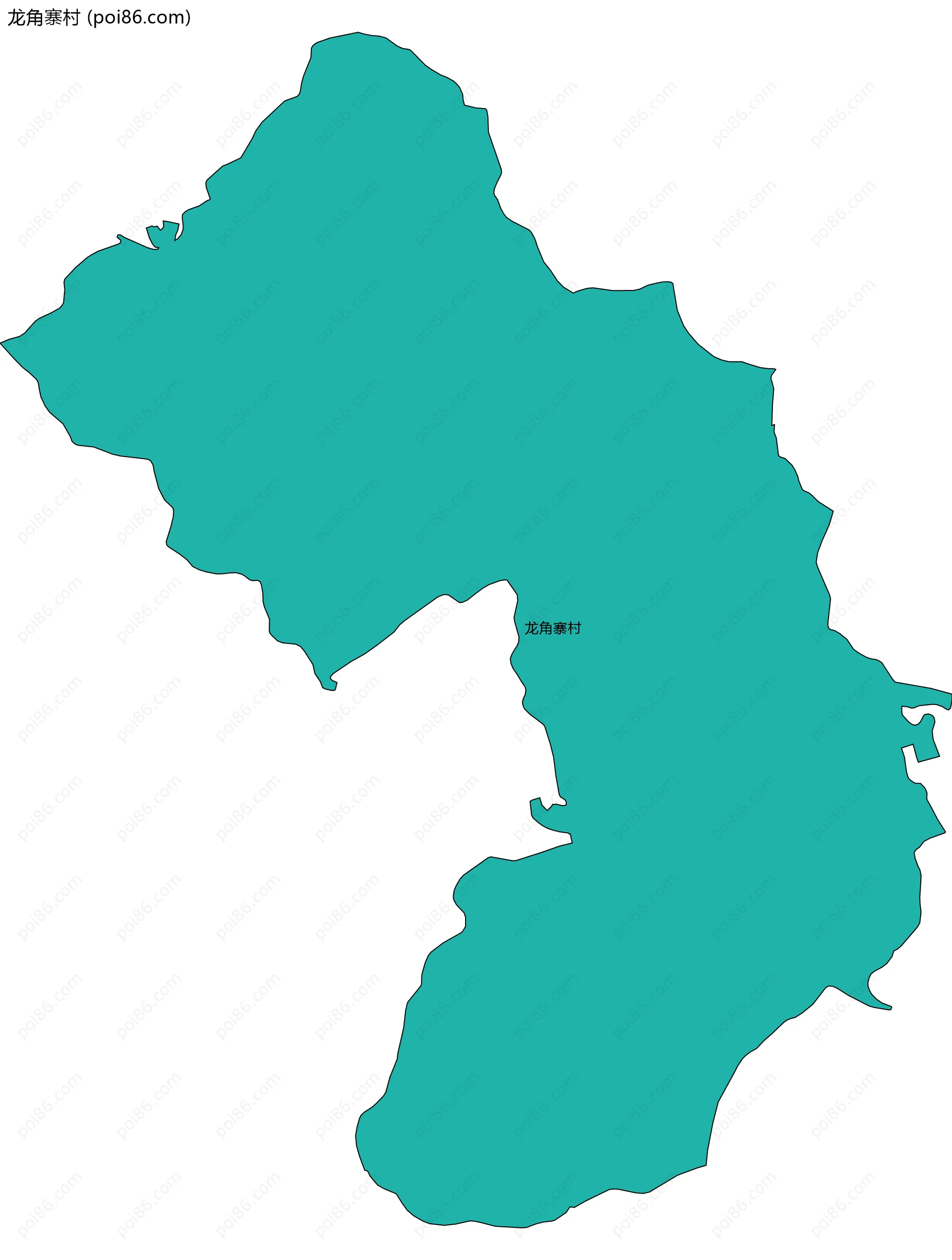 龙角寨村边界地图