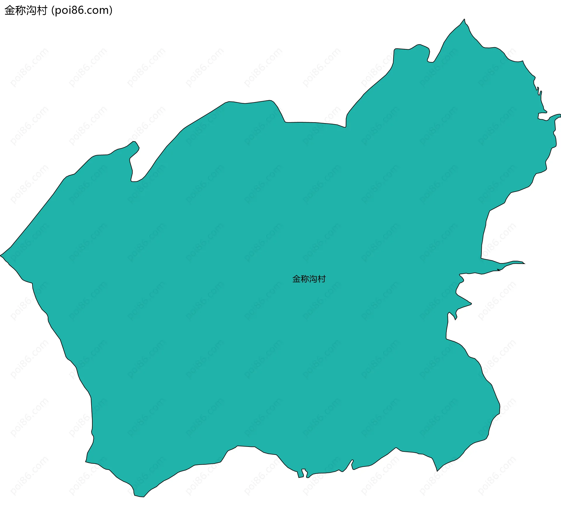 金称沟村边界地图