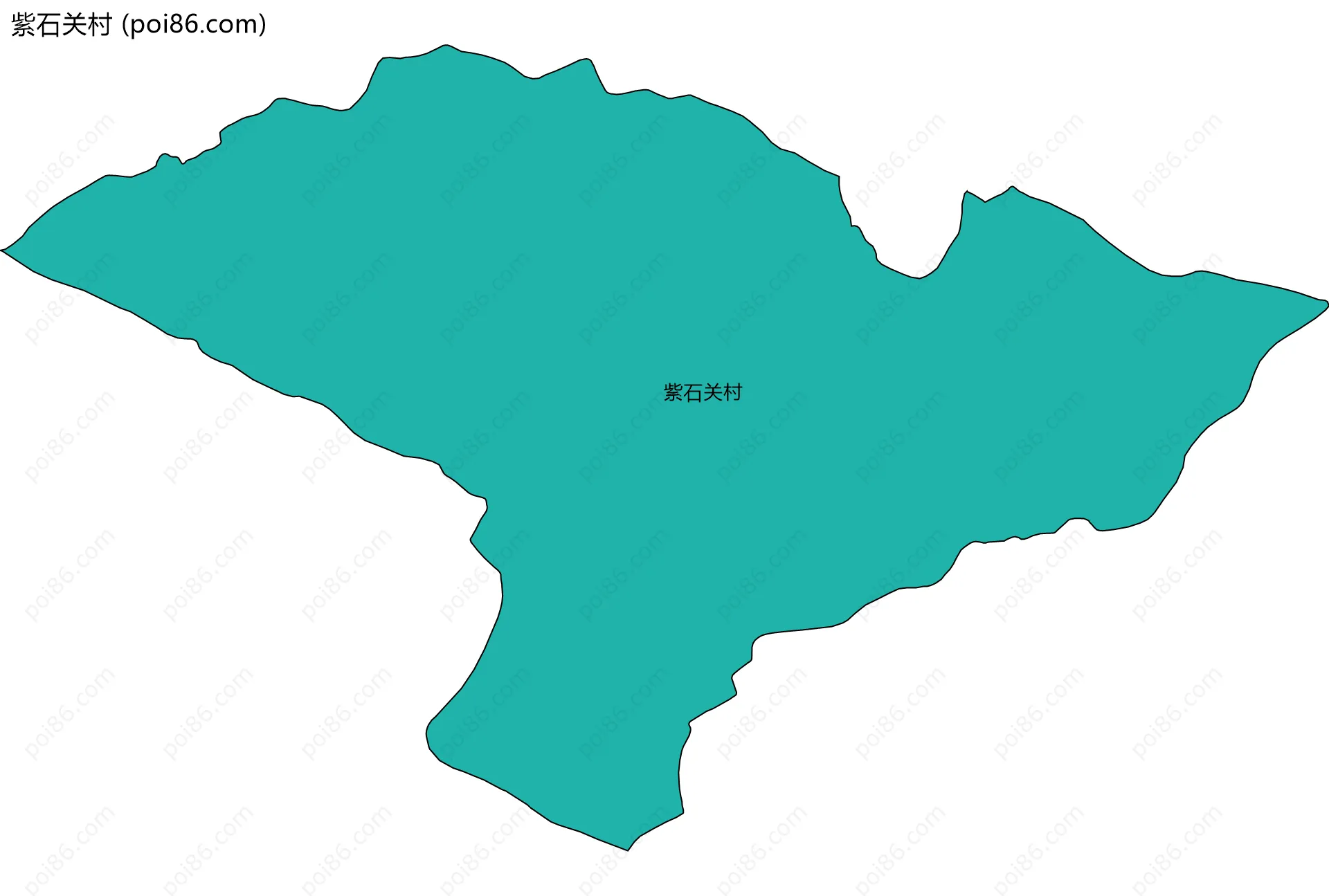 紫石关村边界地图