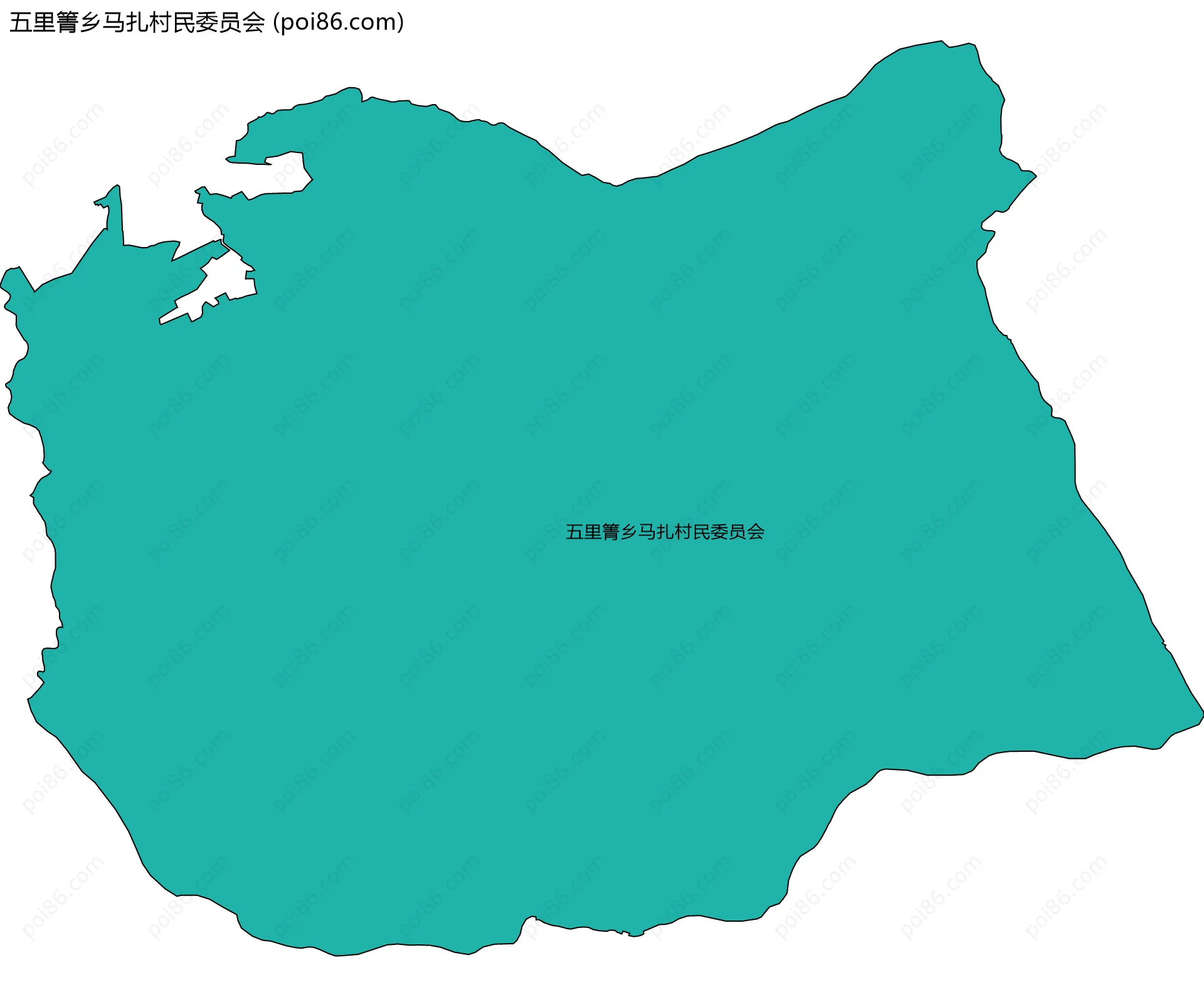 五里箐乡马扎村民委员会边界地图