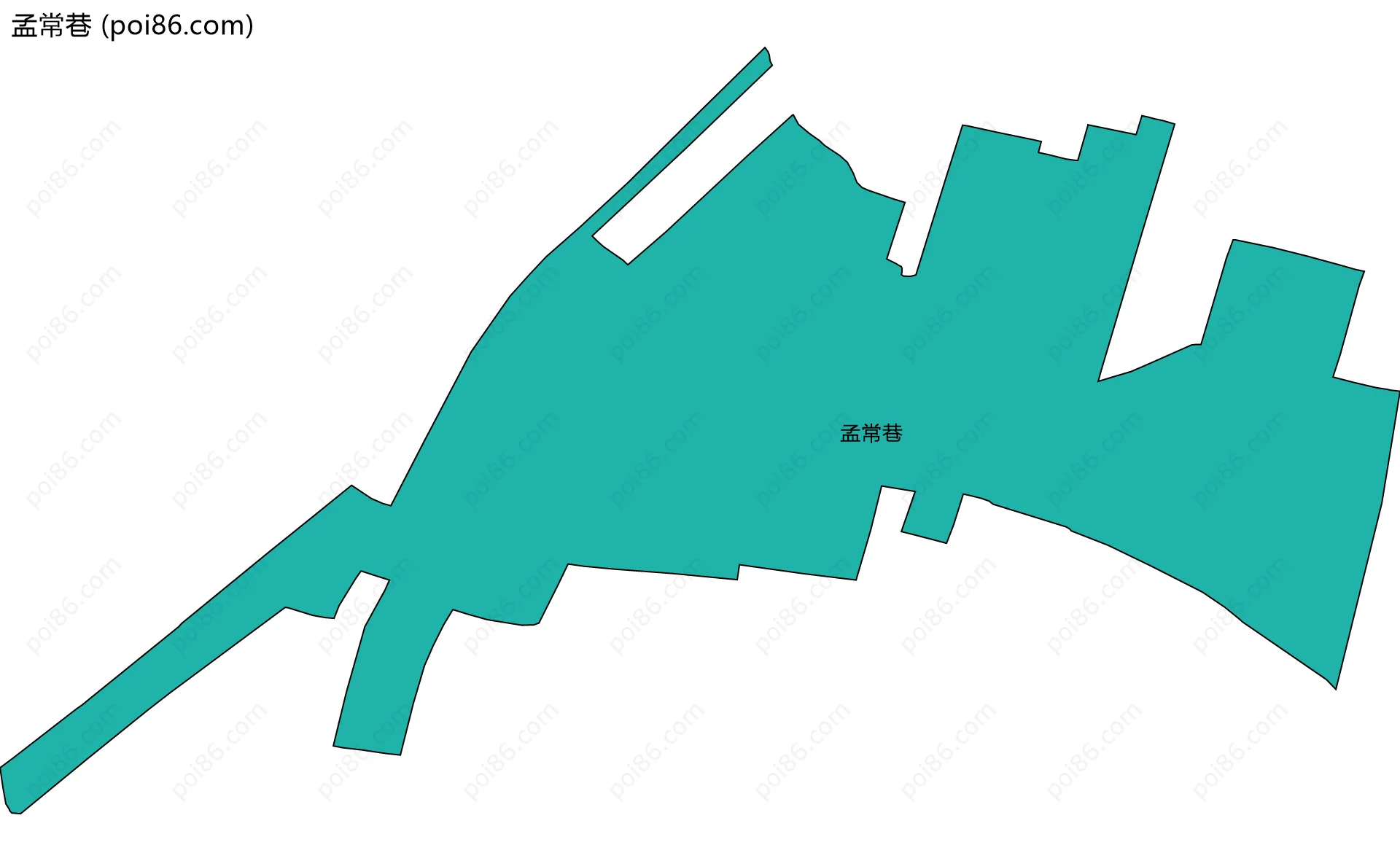 孟常巷边界地图