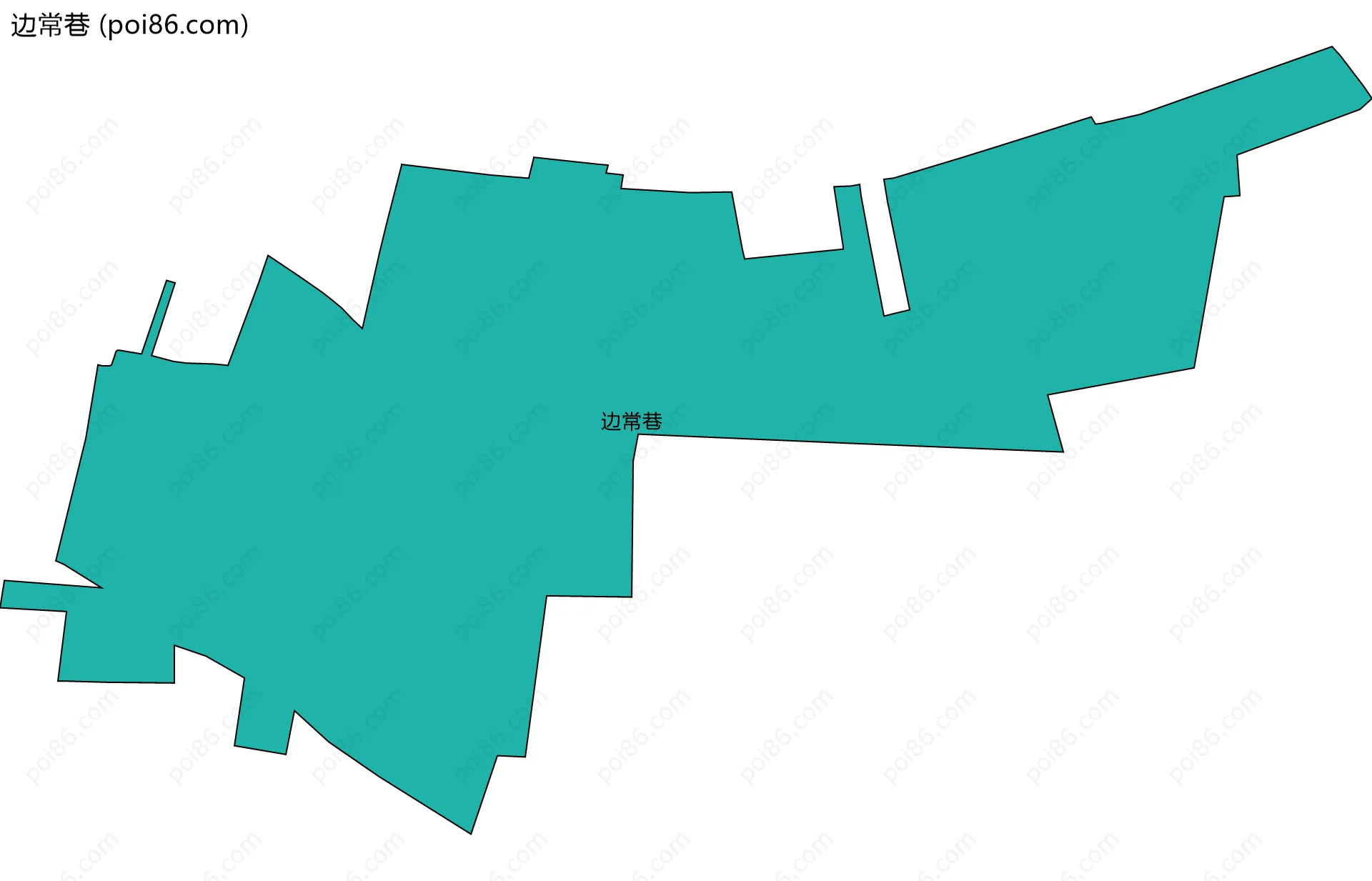 边常巷边界地图