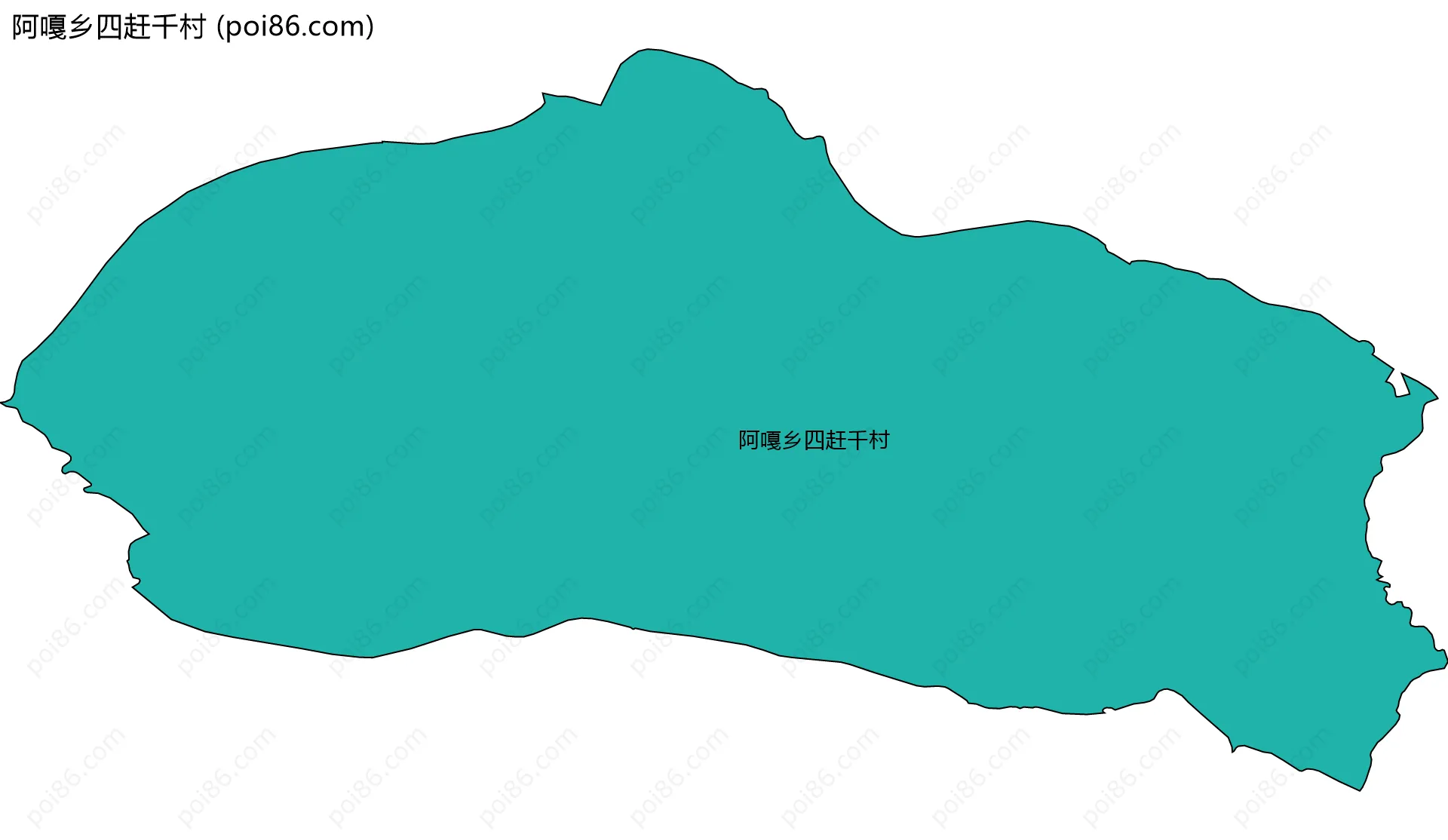 阿嘎乡四赶千村边界地图