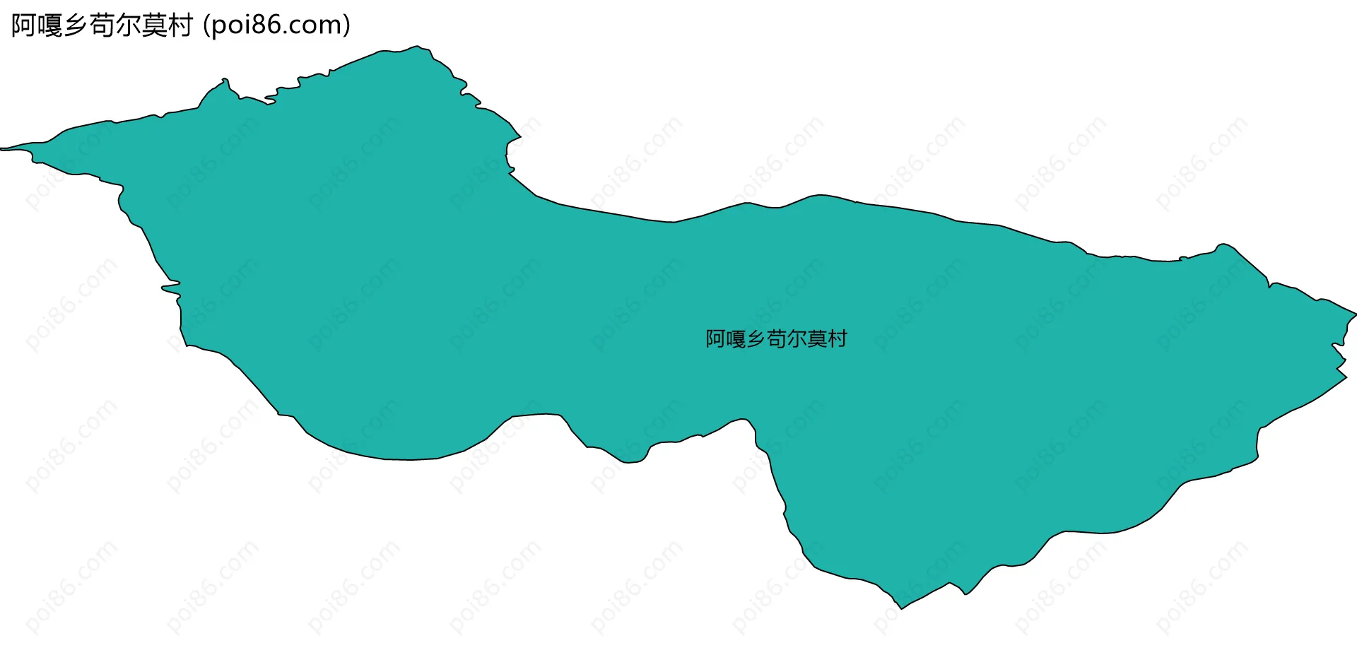 阿嘎乡苟尔莫村边界地图
