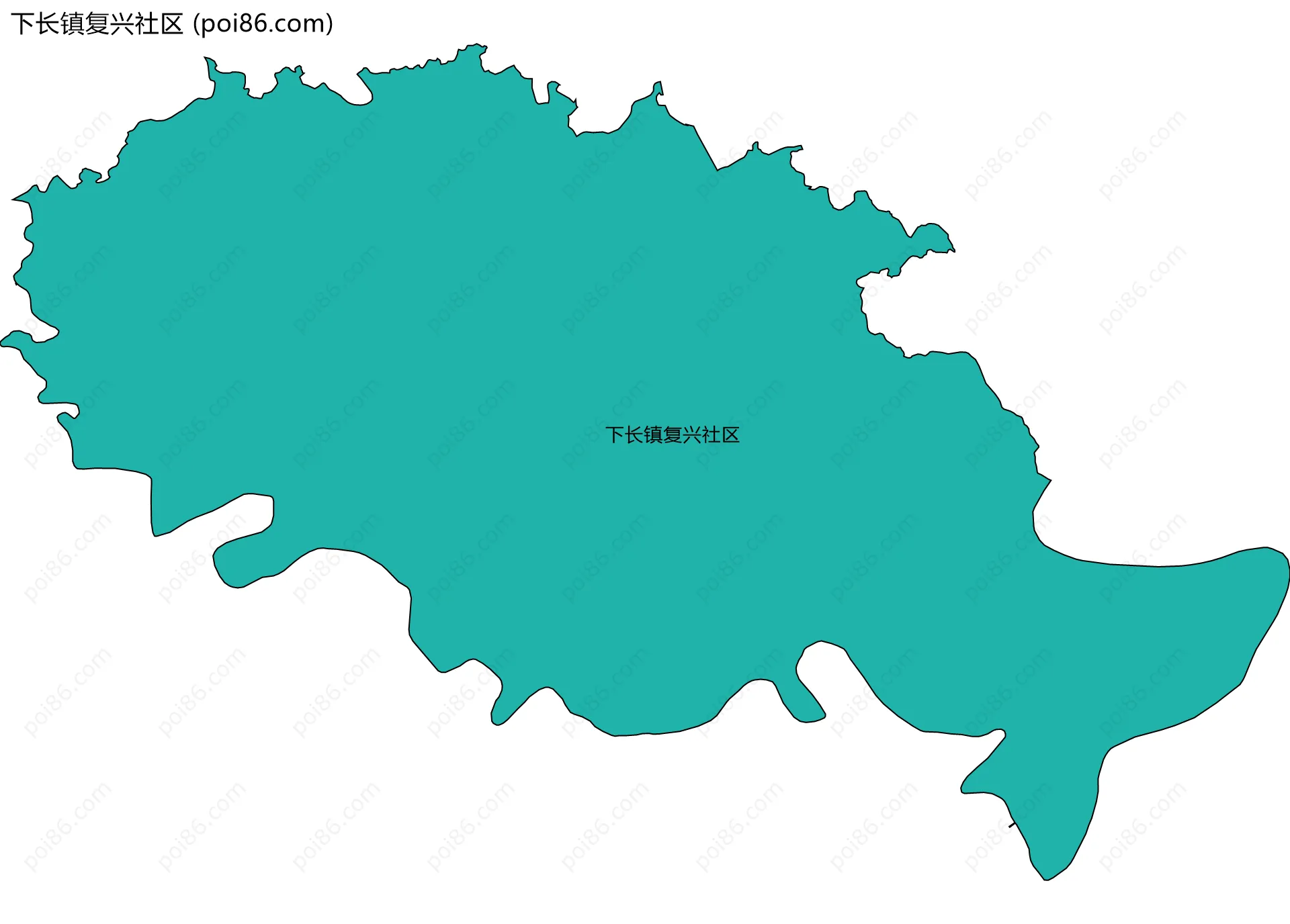 下长镇复兴社区边界地图