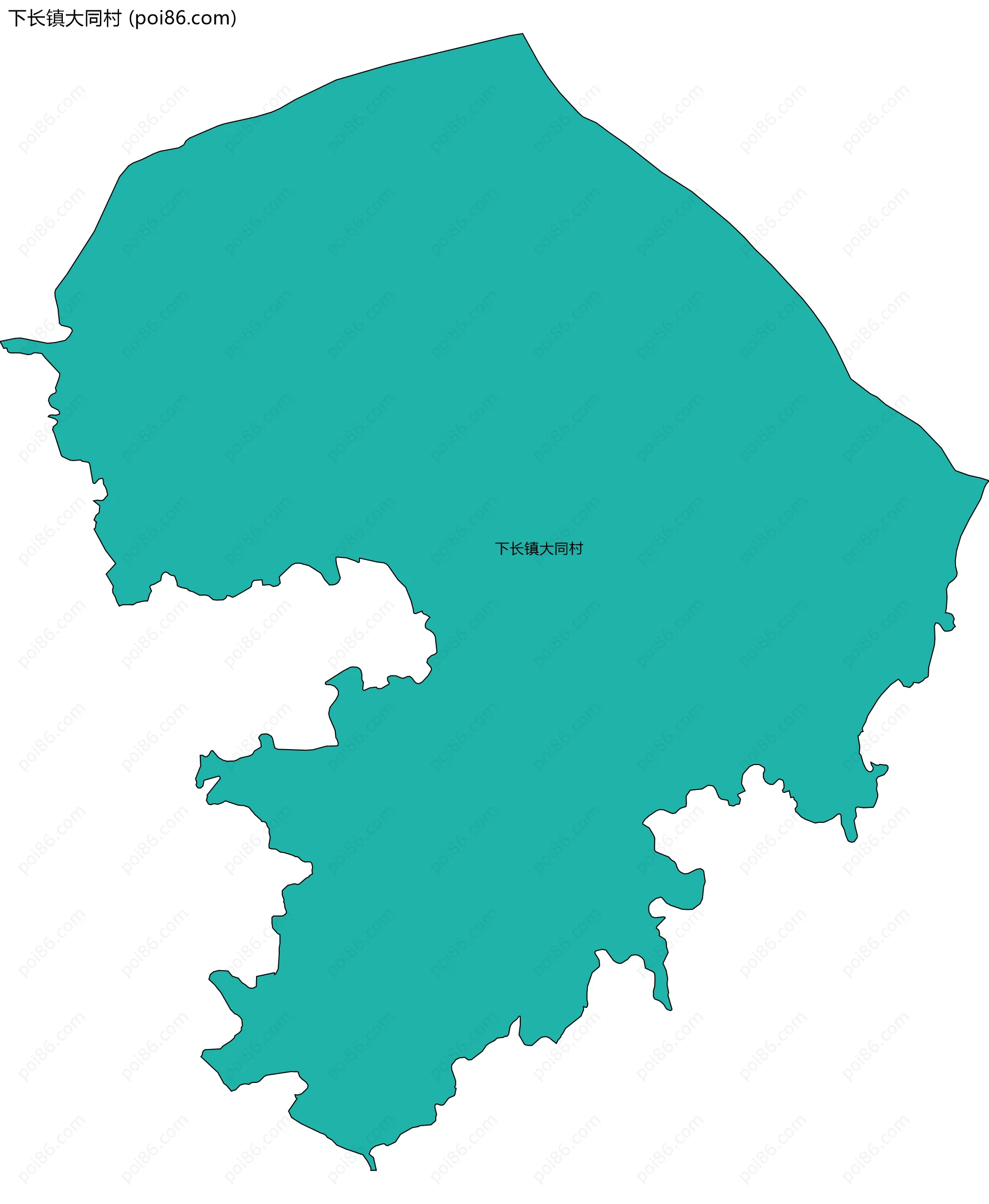 下长镇大同村边界地图