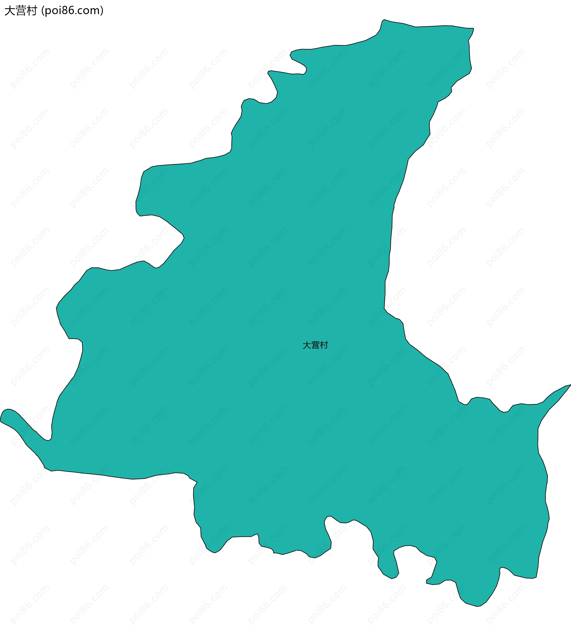 大营村边界地图